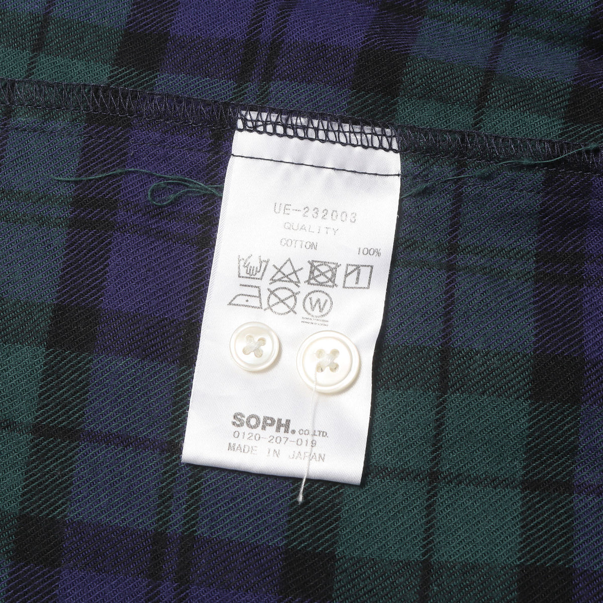 23AW ロゴプリント バギー チェック フランネルシャツ (FLANNEL CHECK GOTHIC LOGO BAGGY SHIRT)