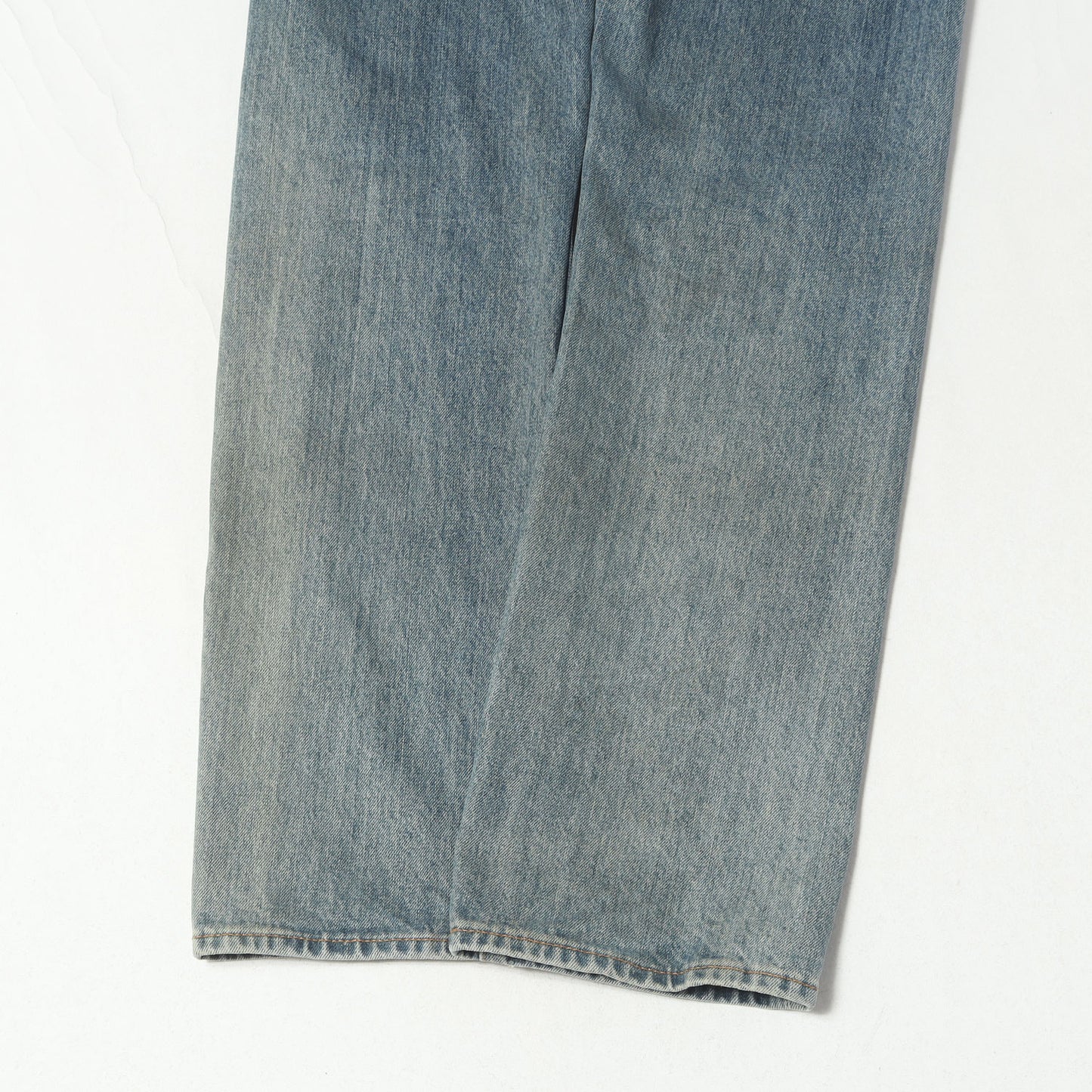 ×Levis ウォッシュ加工 ロゴプリント デニムパンツ(Washed 505 Jean)