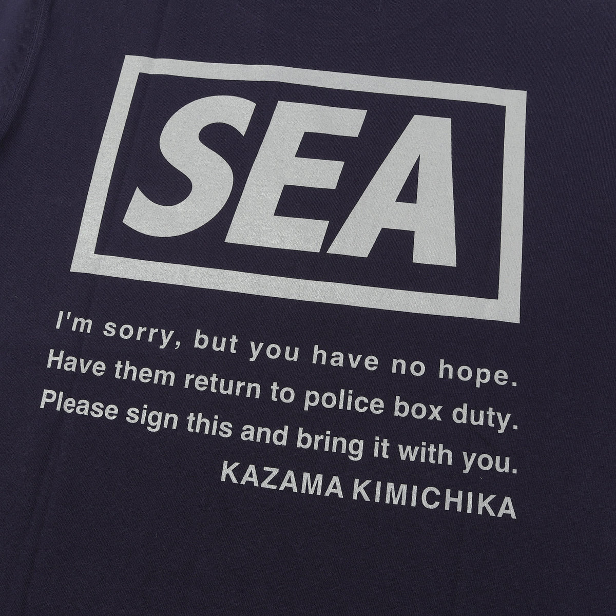 23SS ×風間公親 教場0 クルーネック Tシャツ(KAZAMA KIMICHIKA T-SHIRT)