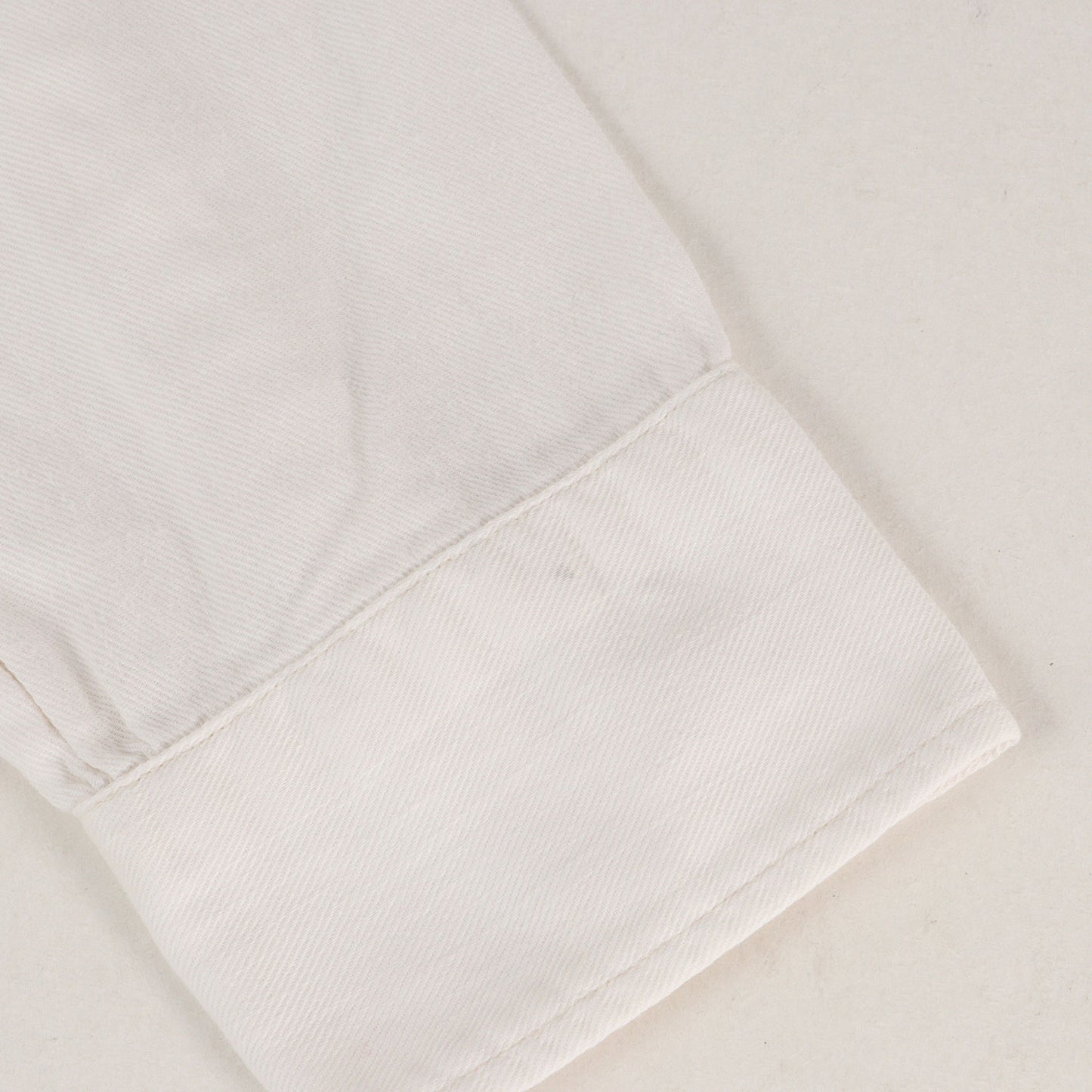 コットンツイル オープンカラー ワークシャツ