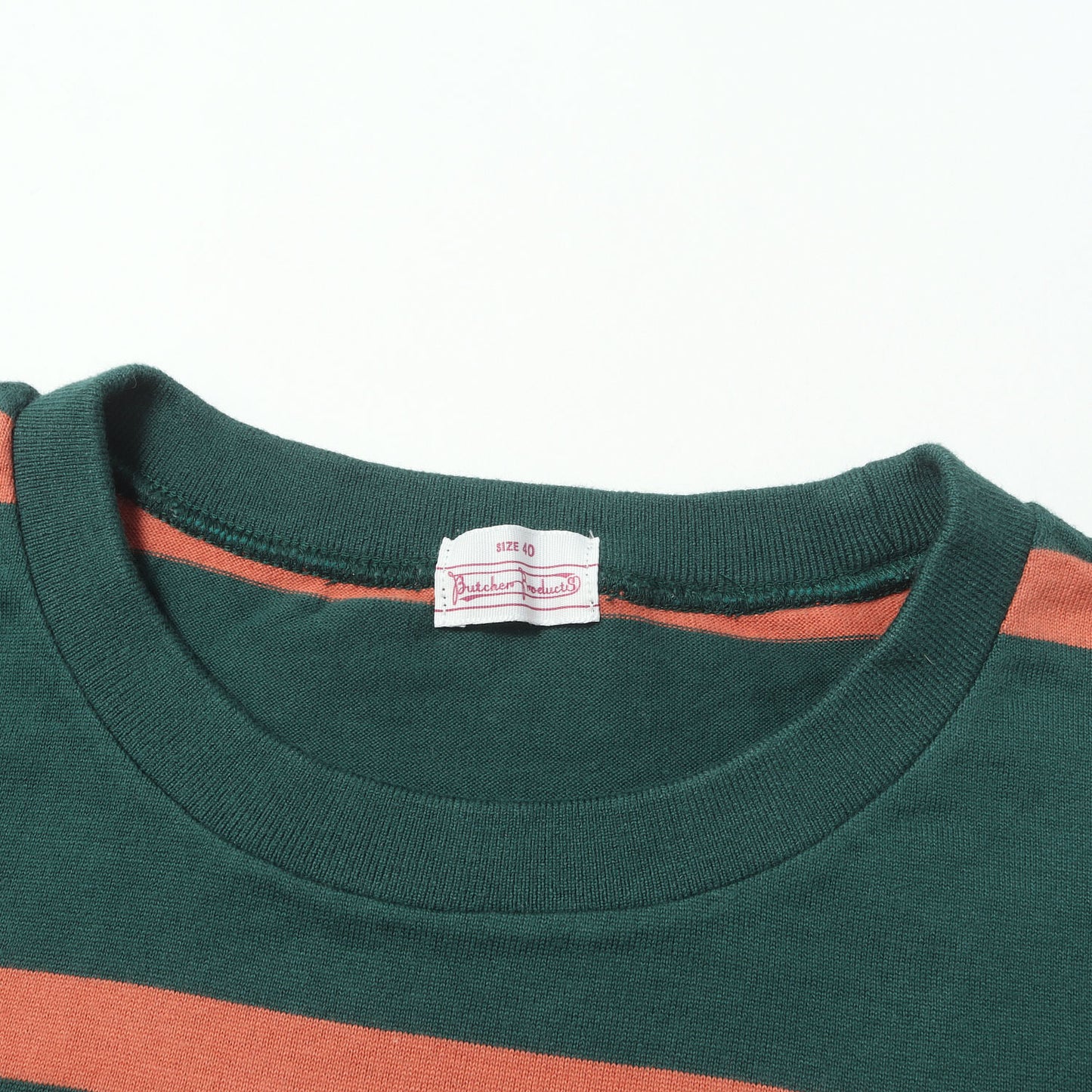 BUTCHER PRODUCTS ボーダー クルーネック Tシャツ