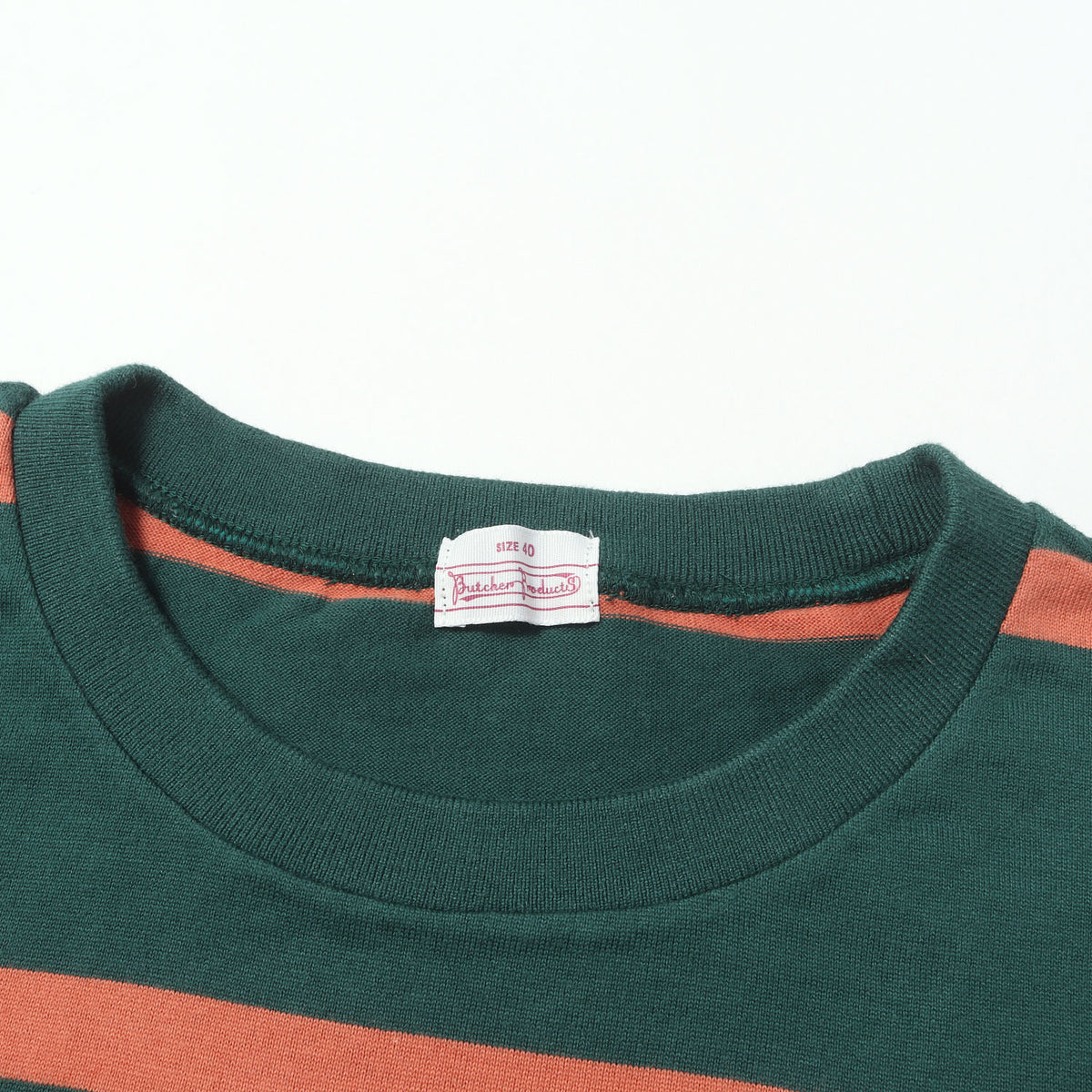 BUTCHER PRODUCTS ボーダー クルーネック Tシャツ