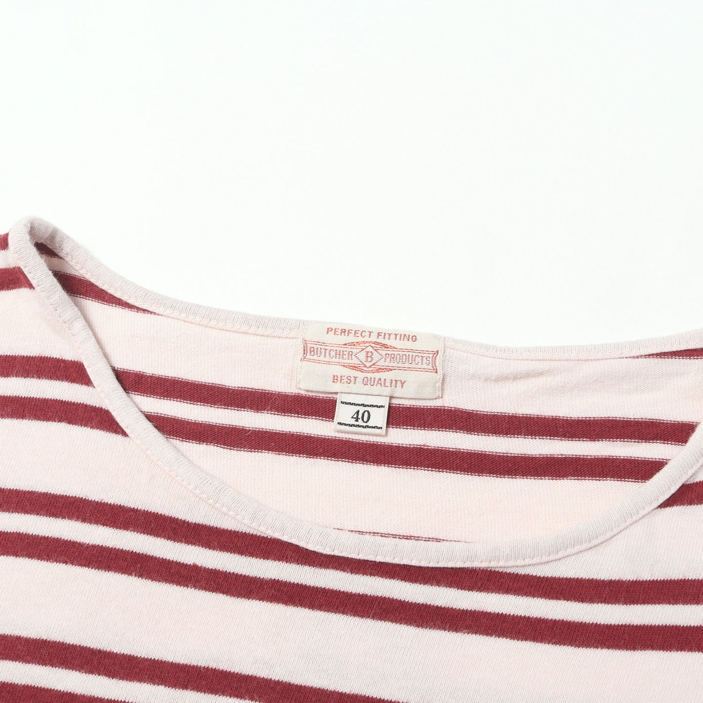 BUTCHER PRODUCTS ボーダー クルーネック Tシャツ
