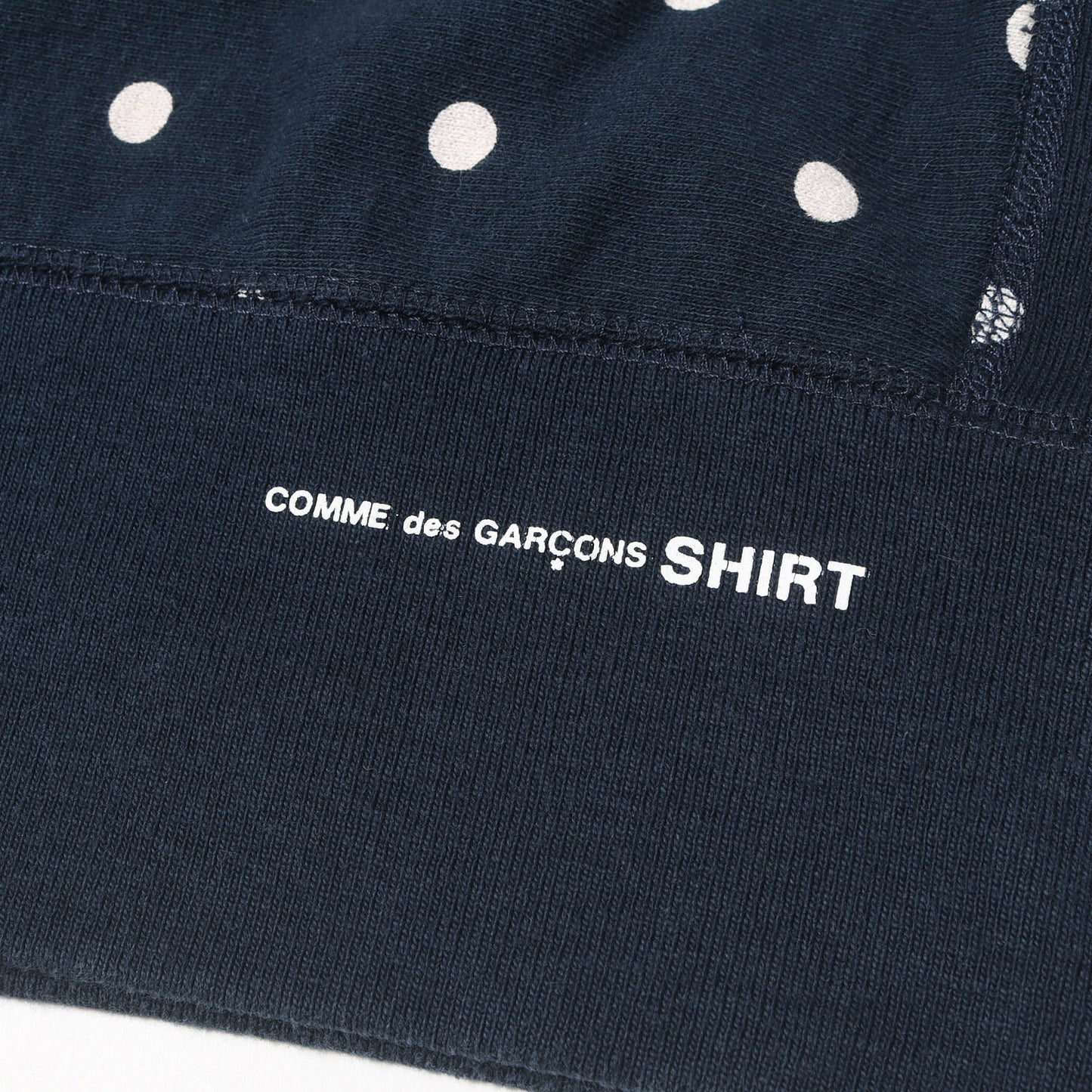 ×COMME des GARCONS SHIRT ドット柄 BOXロゴ スウェットパーカー(Box Logo Hoodie)