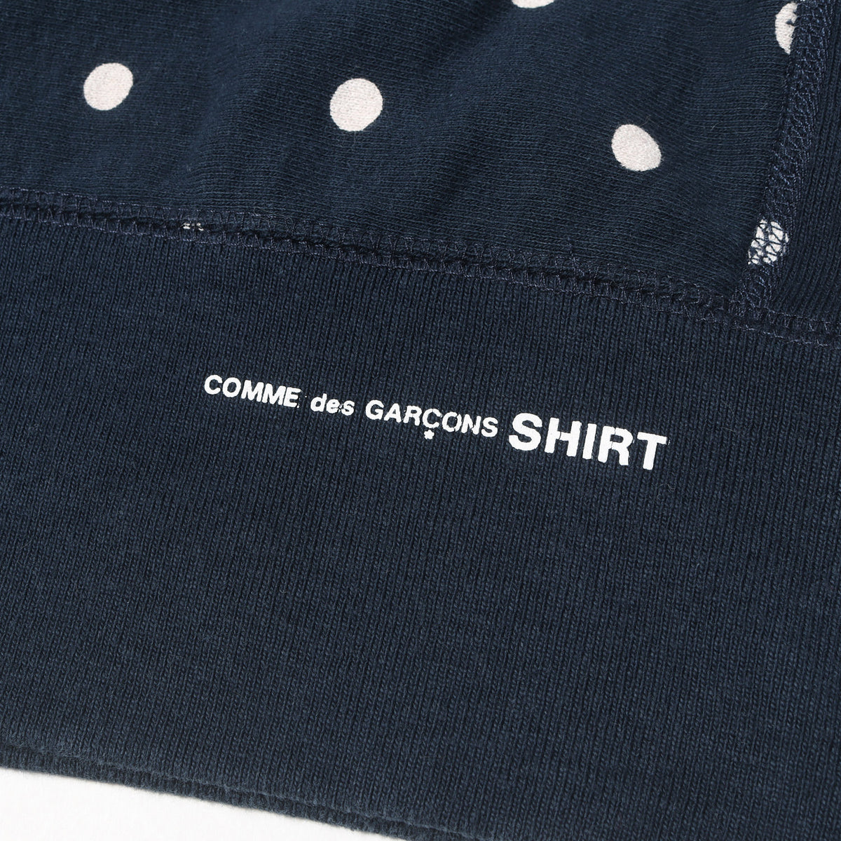 ×COMME des GARCONS SHIRT ドット柄 BOXロゴ スウェットパーカー(Box Logo Hoodie)