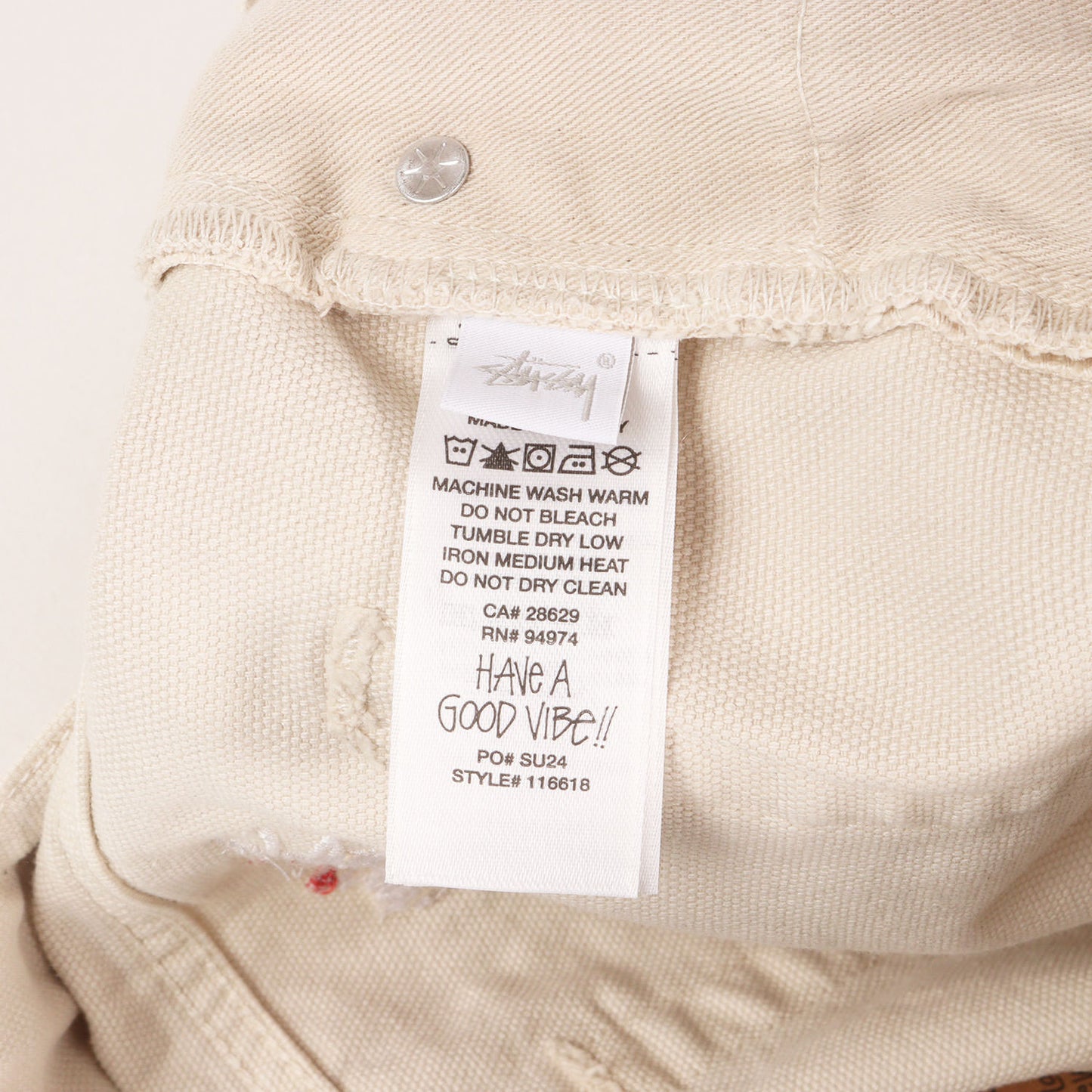 24SS コットンキャンバス 5ポケットパンツ(Washed Canvas Big OL Jean)