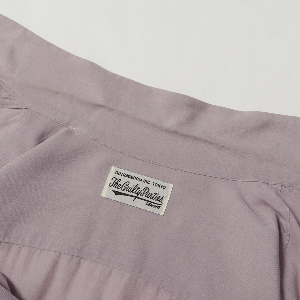 23AW ブランドロゴ刺繍 オープンカラー シャツ(50S OPEN COLLAR SHIRT)