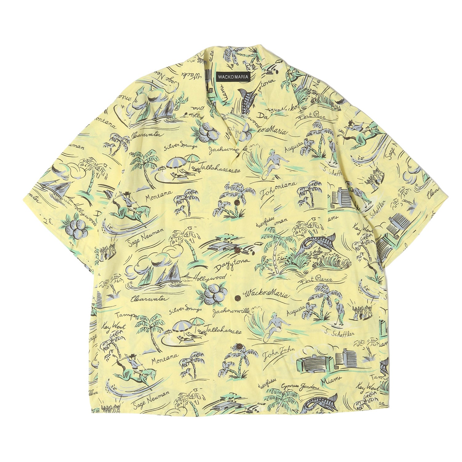WACKO MARIA (ワコマリア) 25SS 総柄 レーヨン ハワイアンシャツ 