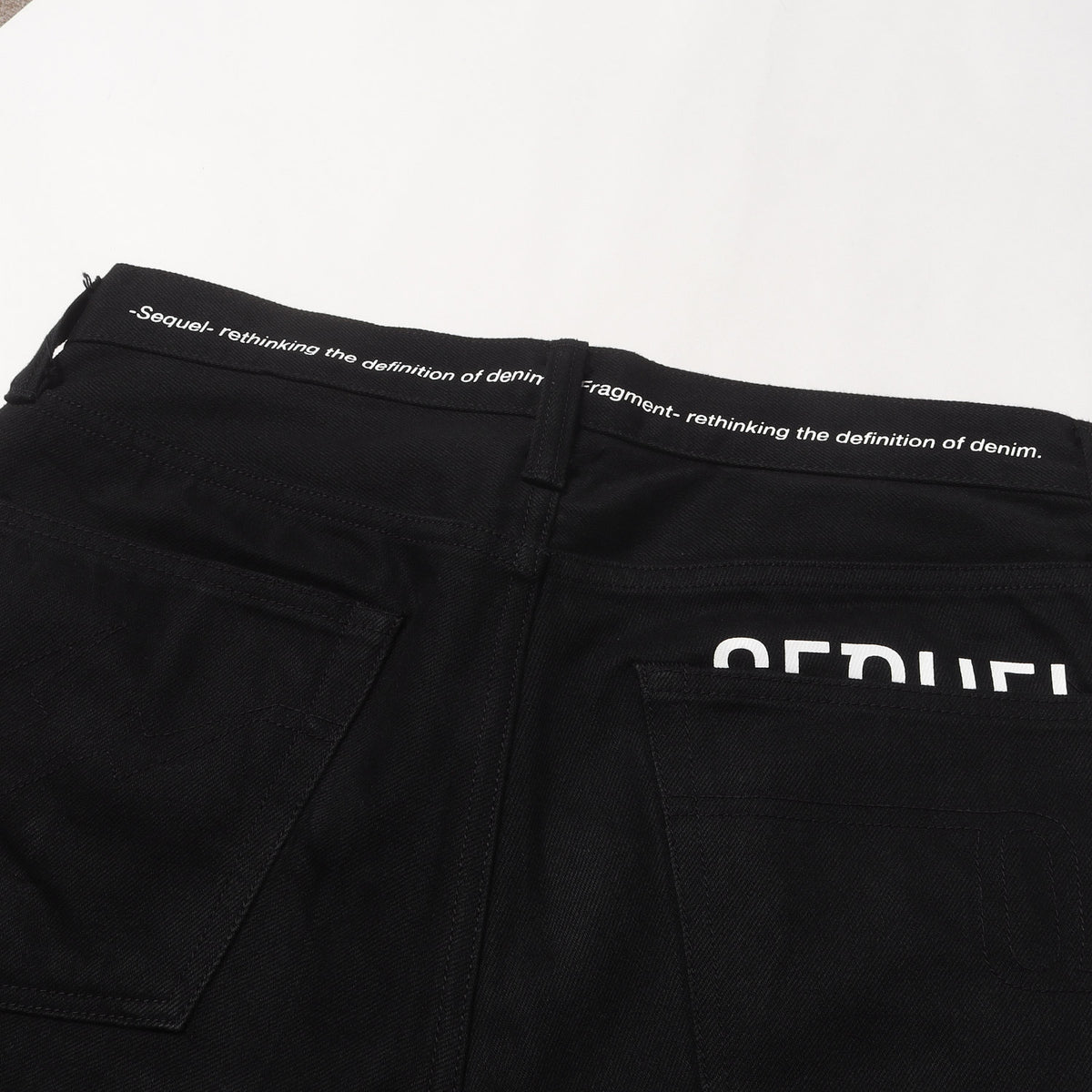 ×fragment design セルビッチ カラーブラック デニムパンツ