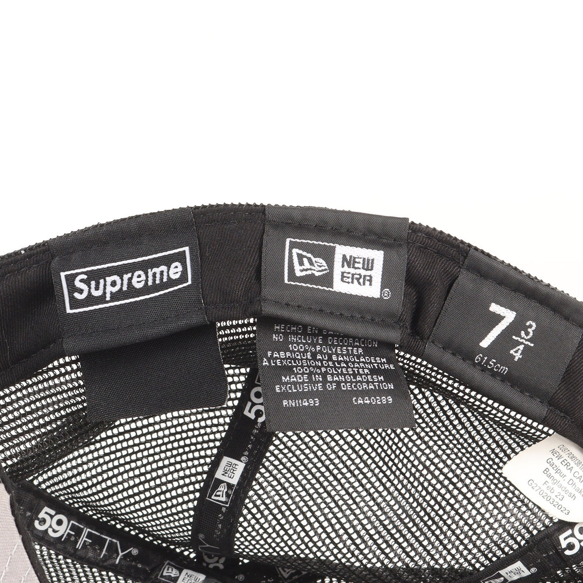 23SS ×NEW ERA BOXロゴ ベースボール メッシュキャップ(Box Logo Mesh Back)