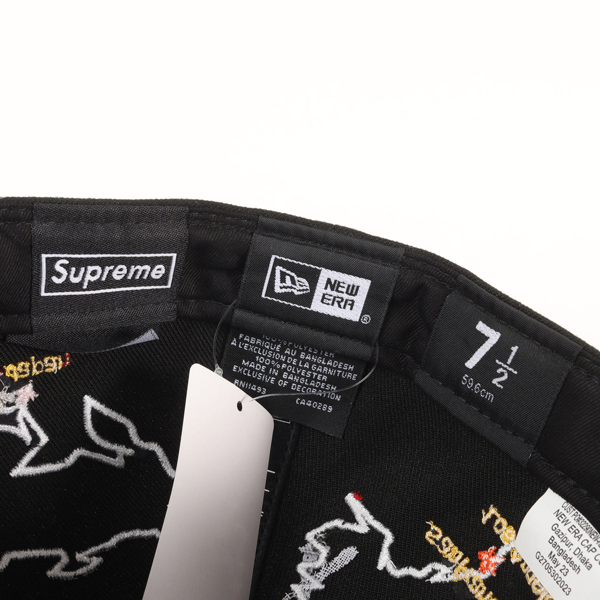 23AW ×NEW ERA マップ柄 BOXロゴ ベースボールキャップ(Worldwide Box Logo)
