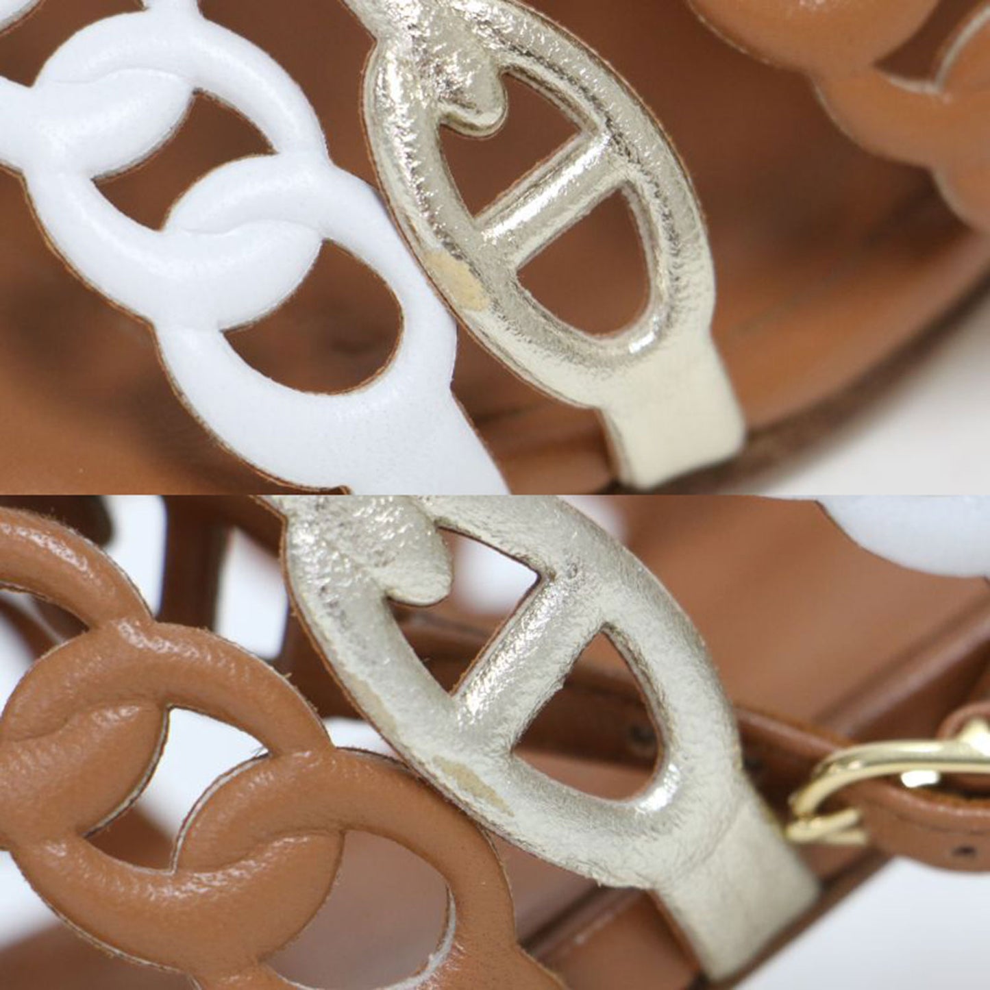 23春夏 ロマンツァ シェーヌダンクル アンクルストラップ サンダル / ウエッジヒール 配色 ベルト レザー