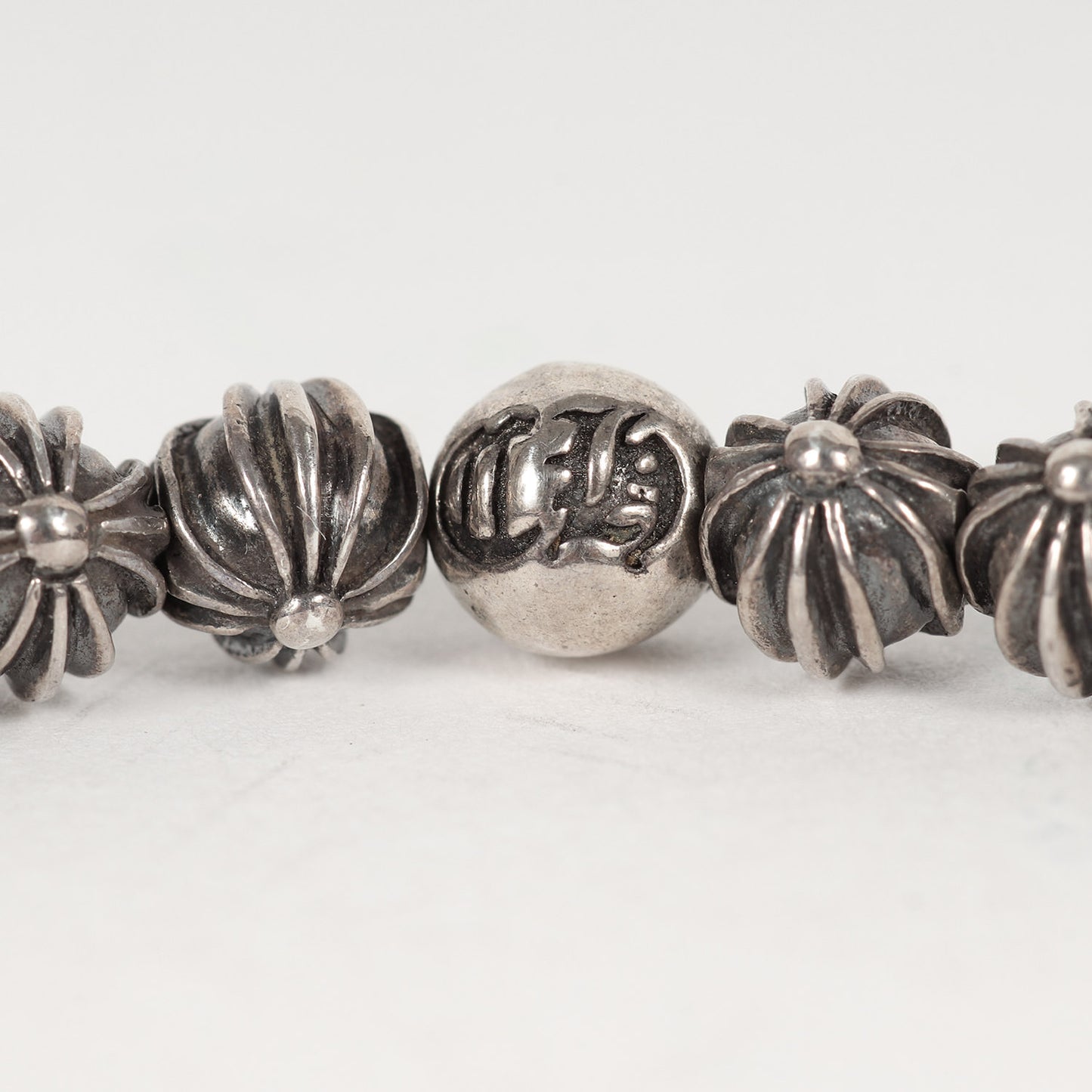 パープルガーネット & クロスボールビーズ ブレスレット(BRACELET BEAD 6MM)