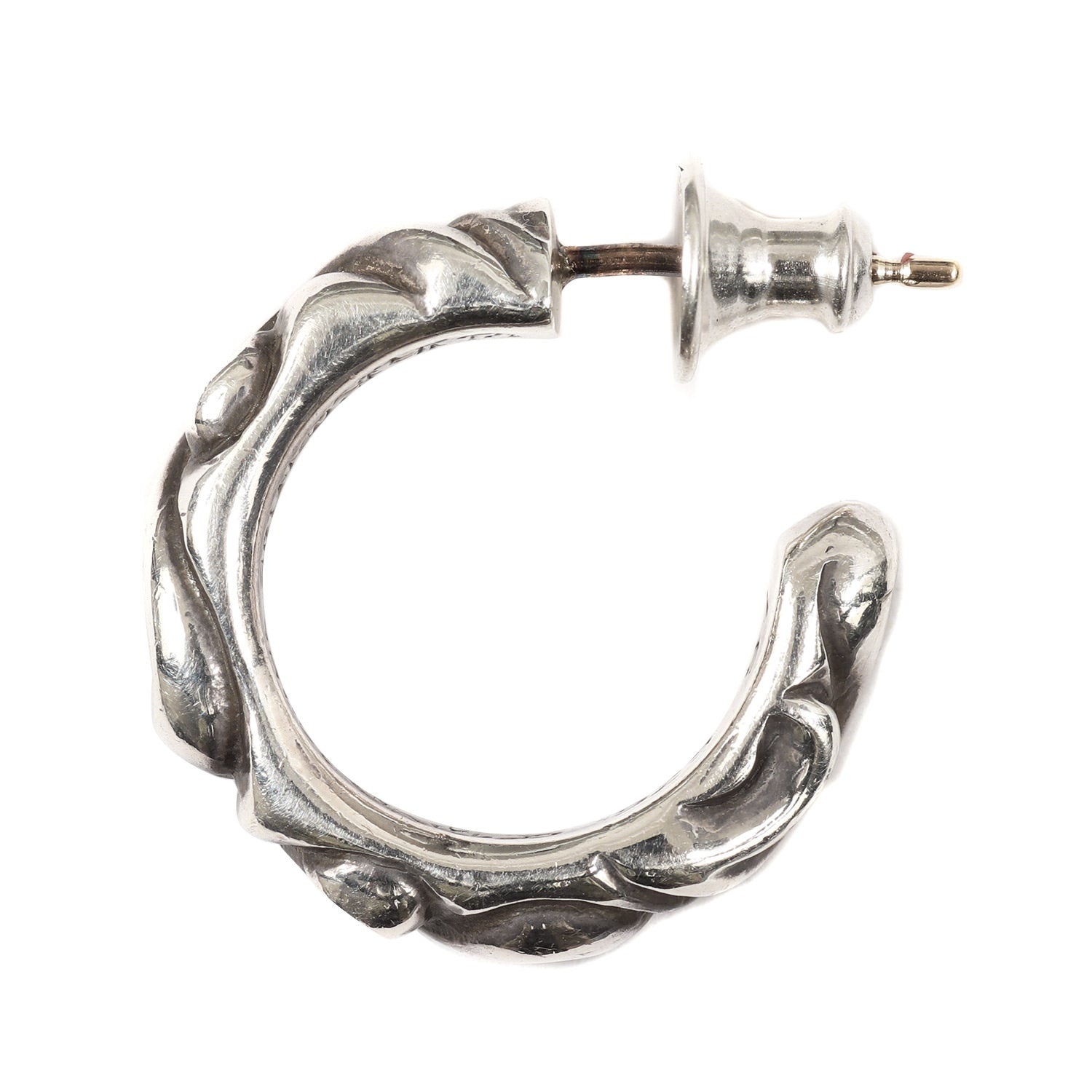 だっくす　クロムハーツ　フープスクロール　ピアス(片耳用) クロムハーツスクロールフープ ピアス CHROME HEARTS/スクロールフープ