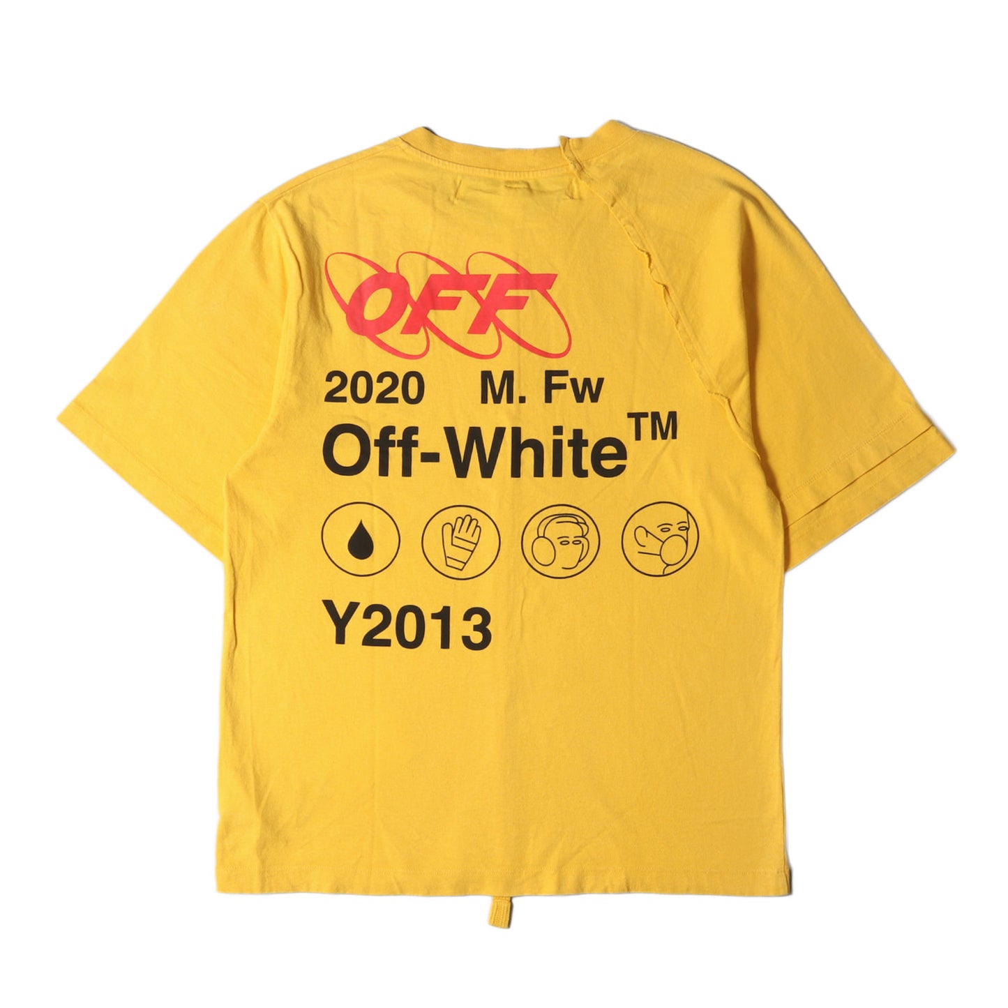 19AW アイコンプリント 切替し Tシャツ(Industrial Y013 T-Shirt)