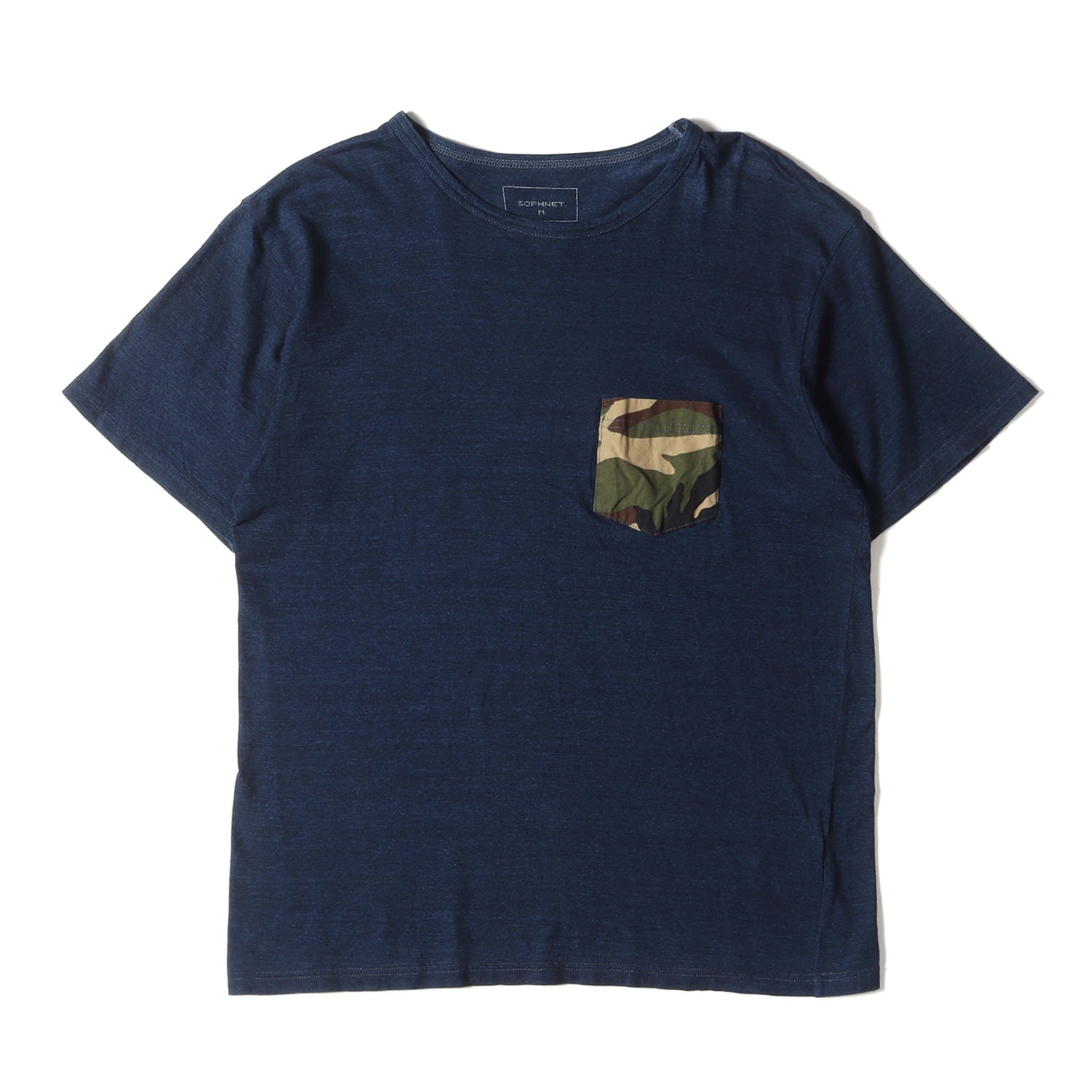 SOPHNET (ソフネット) 迷彩ポケット インディゴ Tシャツ(FABRIC MIX INDIGO POCKET TEE) –  ブランド古着の通販・買取 | BEEGLE by Boo-Bee