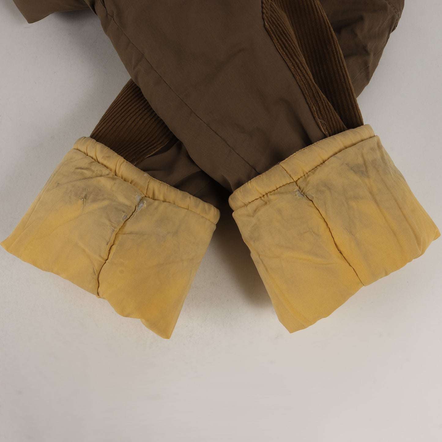 80s BONEVILLE コーデュロイ コンビ 中綿 ジップ ジャケット(イタリア製)