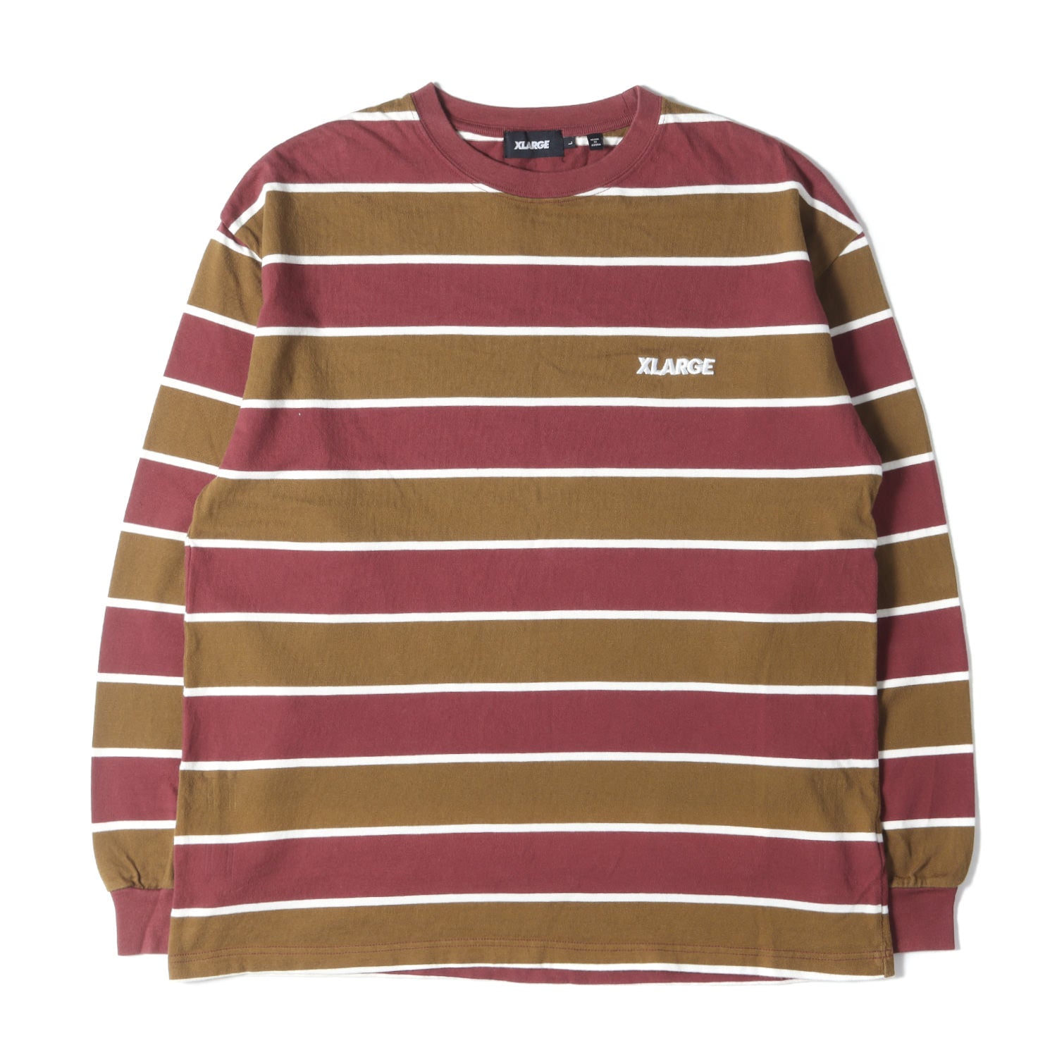 X-LARGE (エクストララージ) 21AW ロゴ刺繍 ボーダー ロングスリーブ ヘビー Tシャツ(STANDARD LOGO L/S STRIPE  TEE) – ブランド古着の通販・買取 | BEEGLE by Boo-Bee