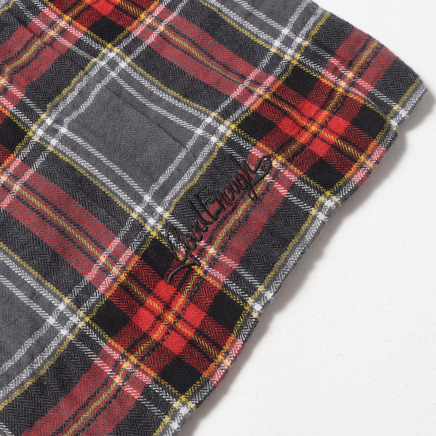 復刻モデル 裾ライン シャーリング オープンカラー チェック 半袖シャツ(EDGE LINE CHECK S/S SHIRT)