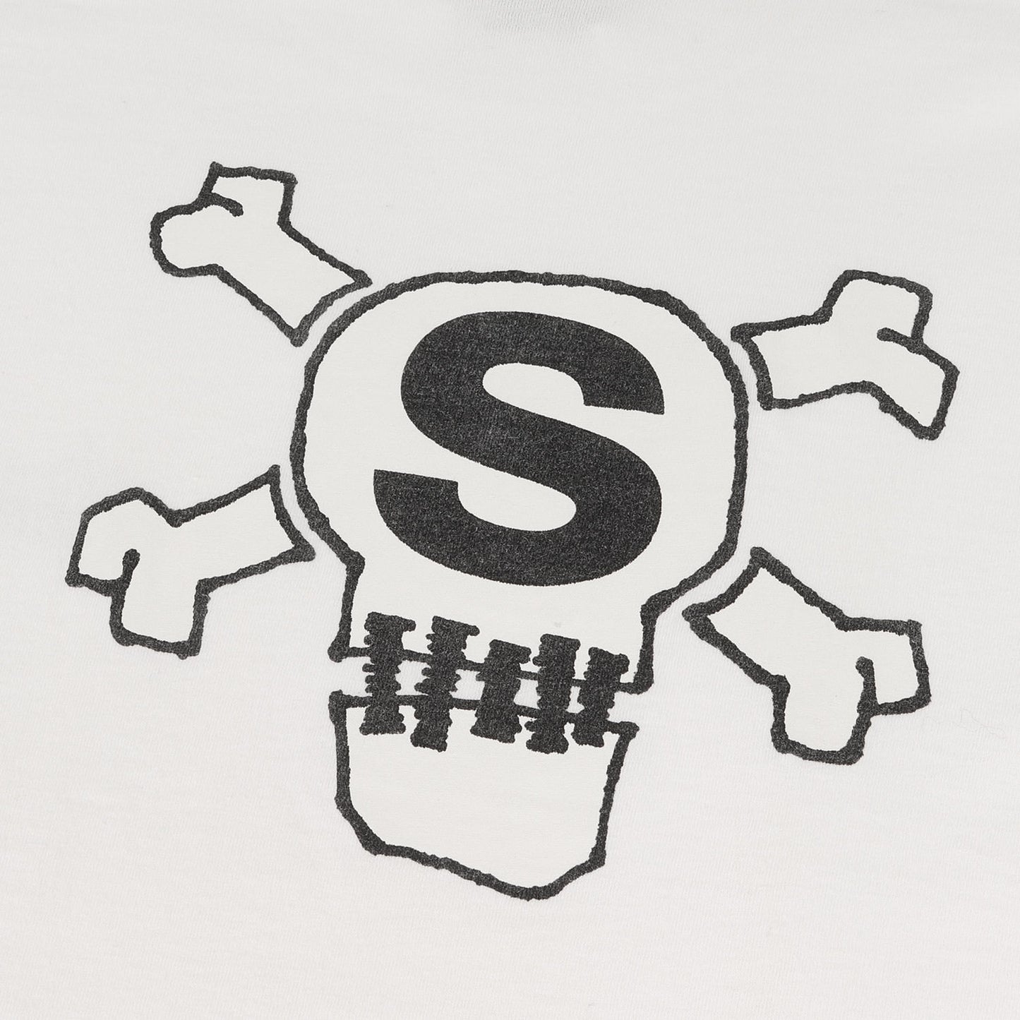 80s OLD STUSSY 黒タグ スカルボーン Tシャツ(USA製)