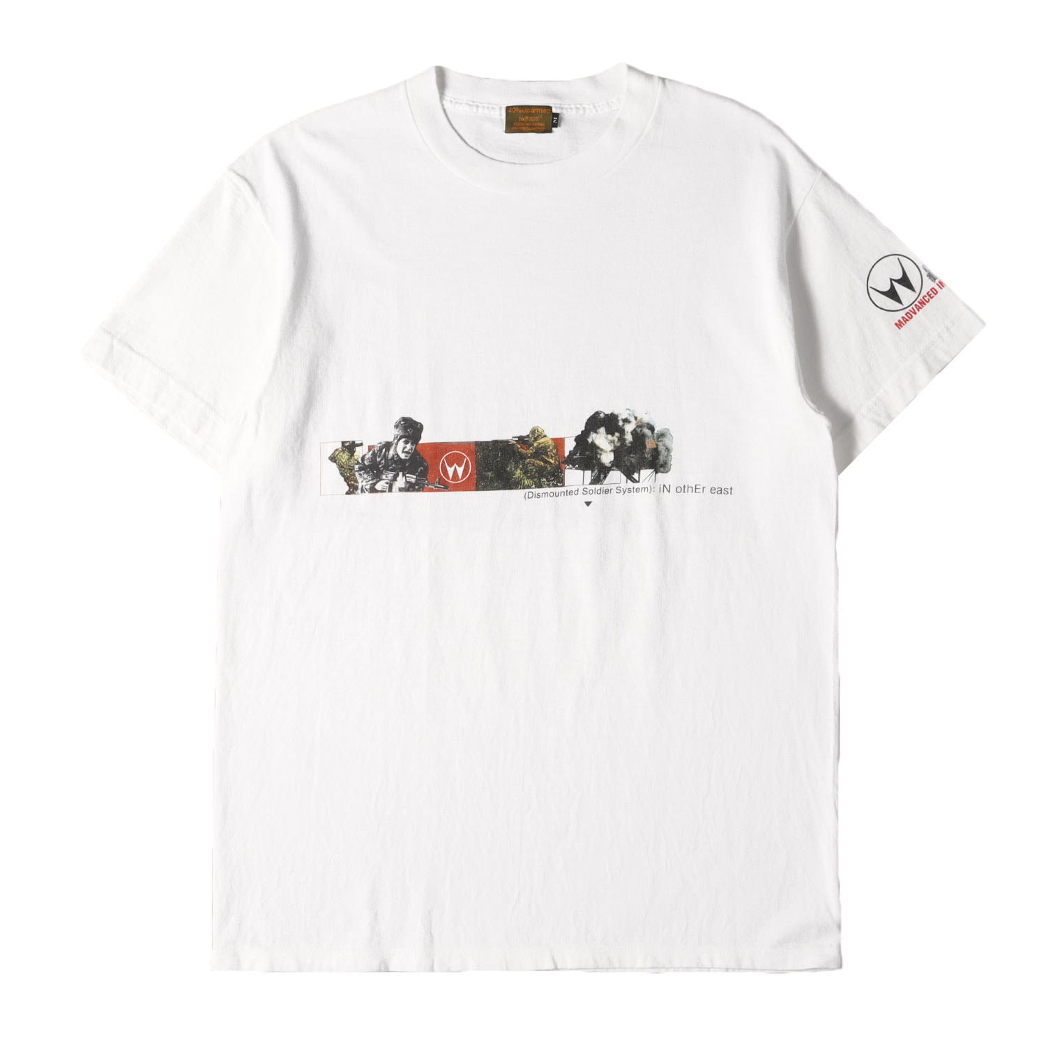 【 Man】韓国 1st ポップアップ Tシャツ白L＋キャップセット WTAPS (ダブルタップス) 90s 初期モデル ミリタリー プリント T