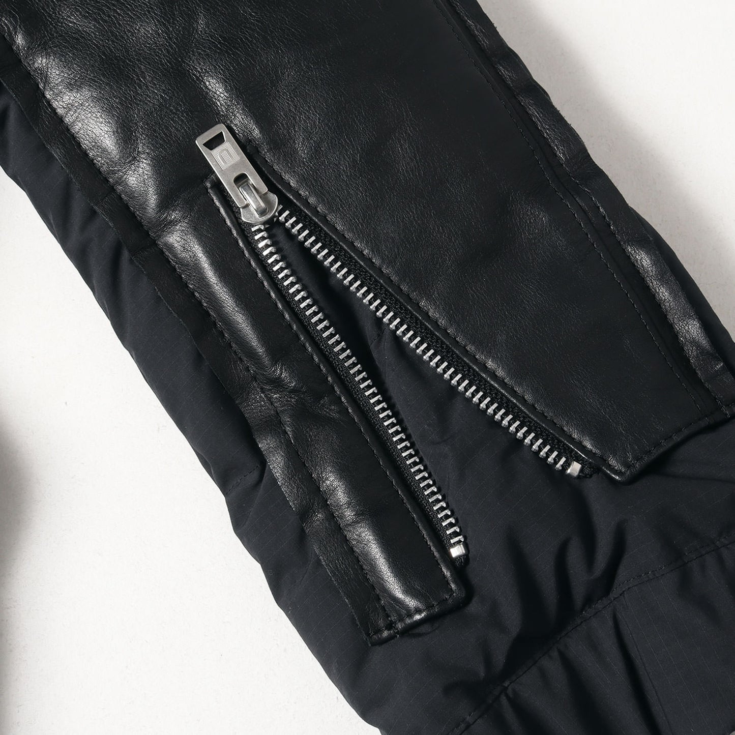 20AW 受注限定 ×UNDERCOVER レザー ダブルライダース ドッキング 中綿 ジャケット