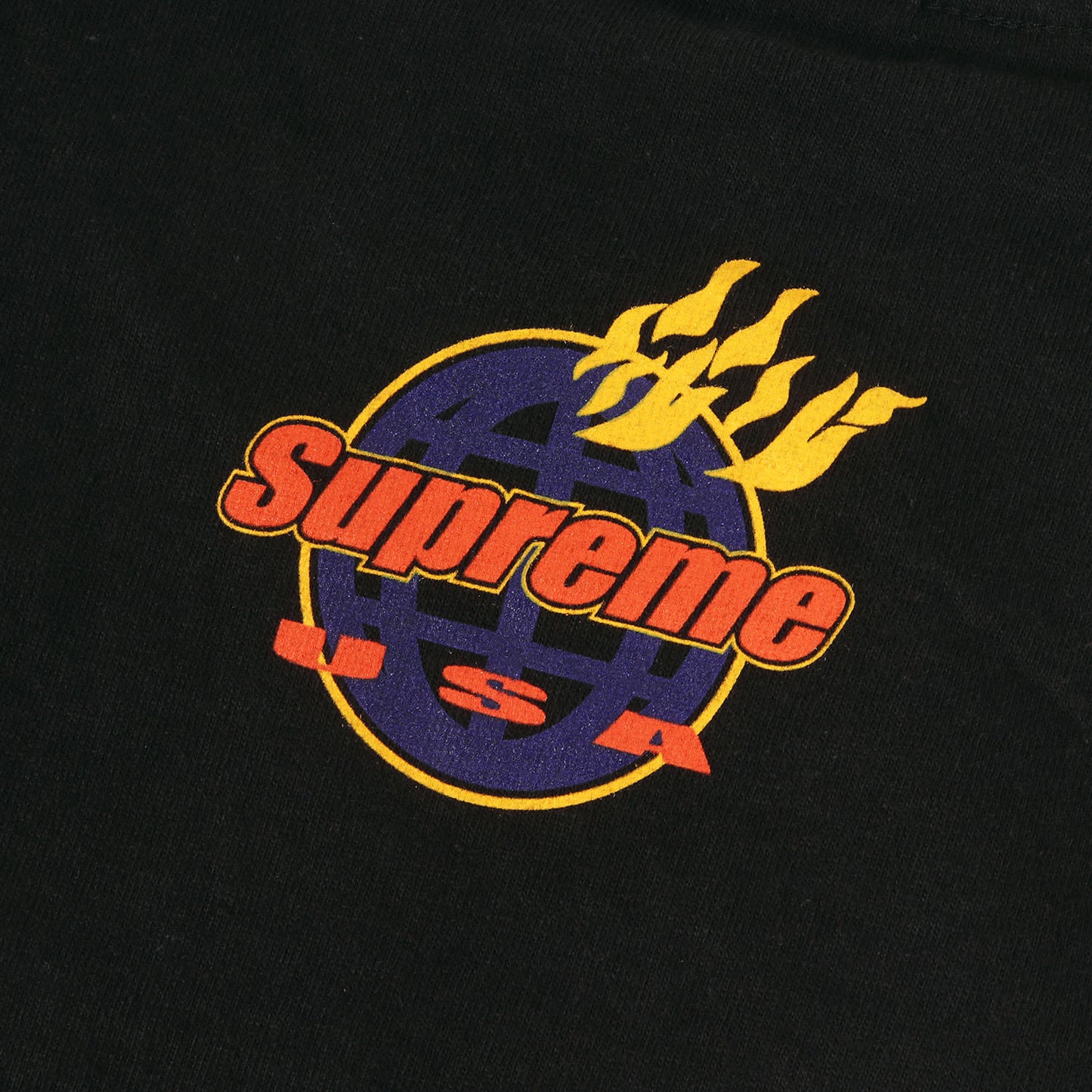 ファイヤーロゴ クルーネック Tシャツ(Fire Tee)