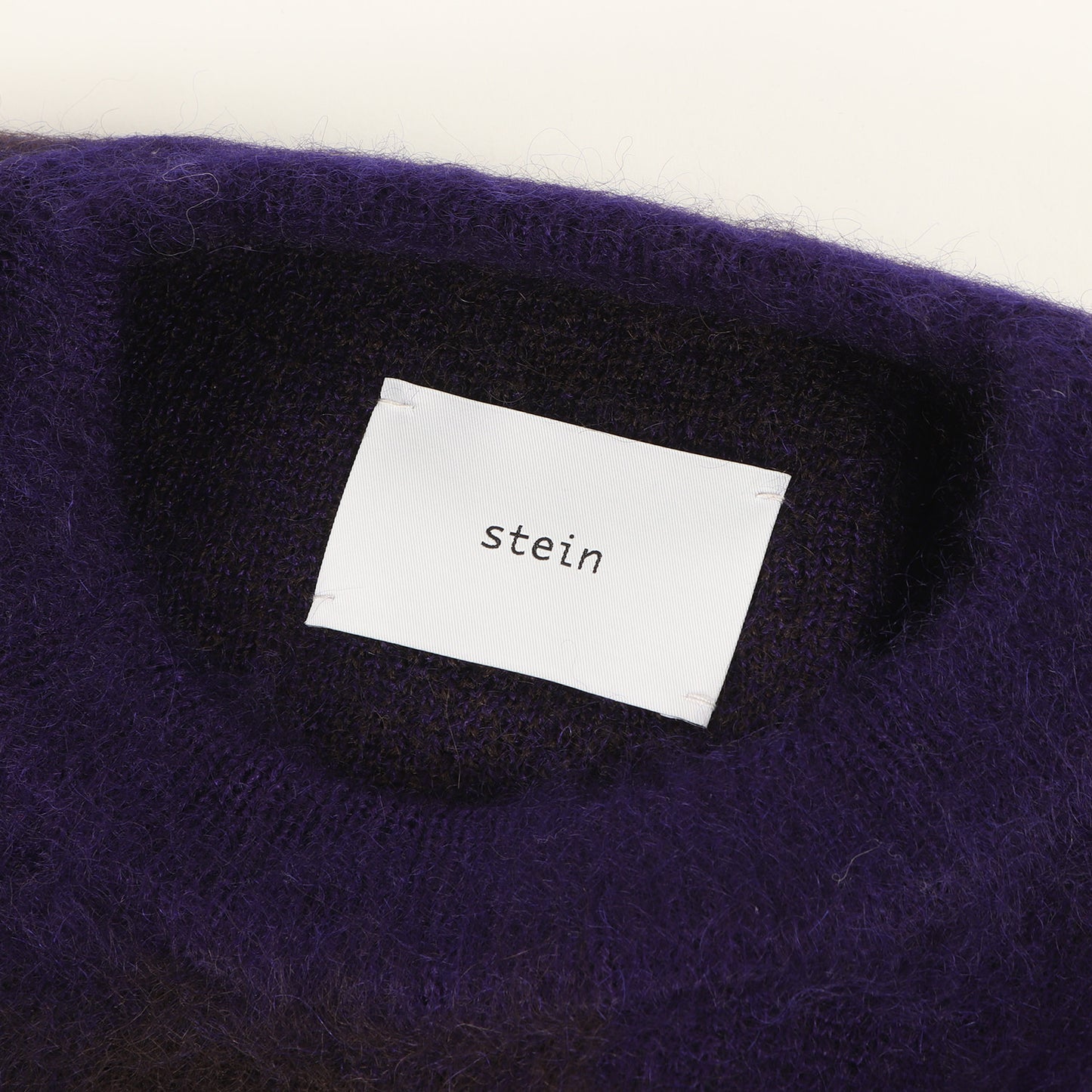 23AW ブロックチェック オーバーサイズ モヘヤニット セーター(COLOR COMBINATION MOHAIR LS)