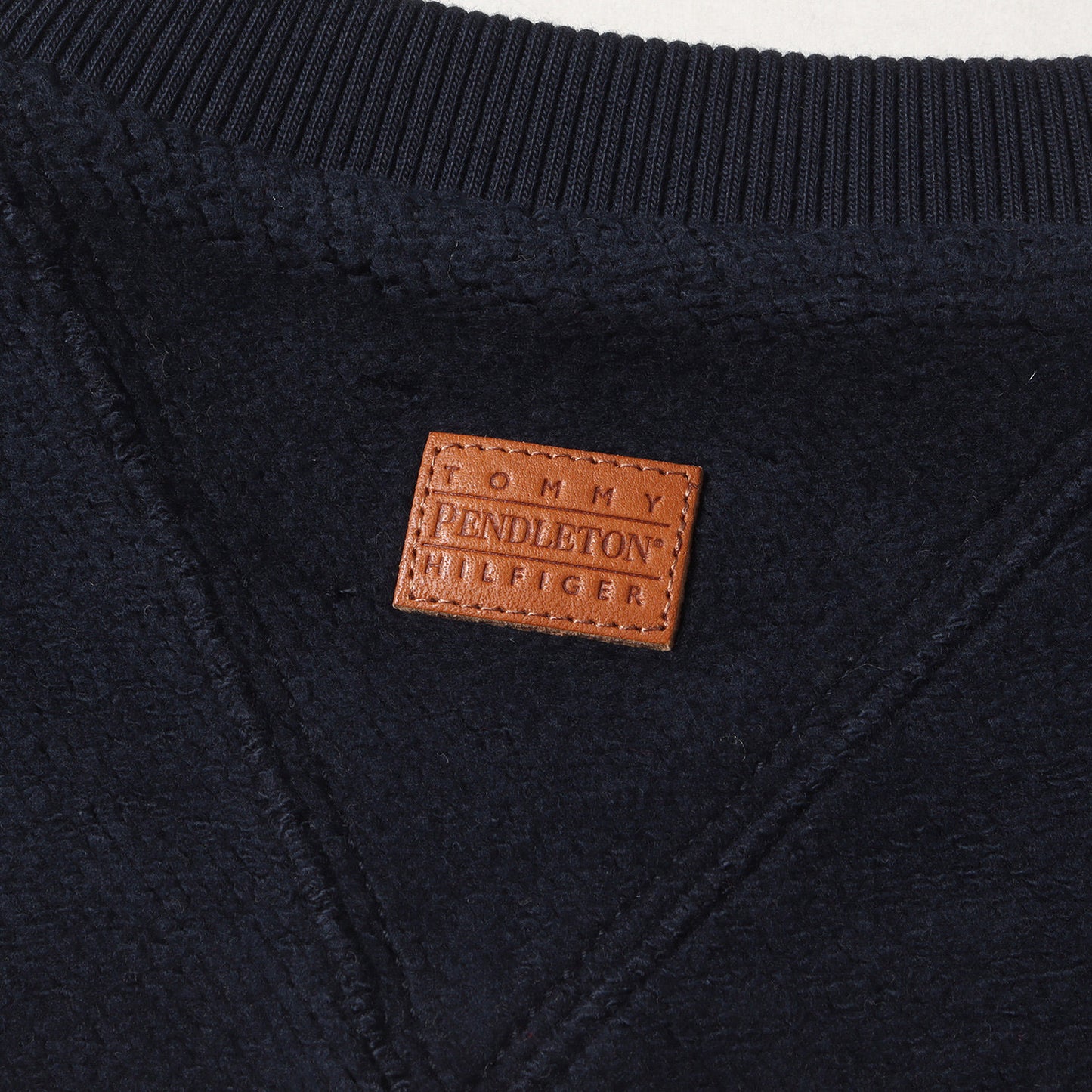 23AW ×PENDLETON パネルボーダー オーバーサイズ スウェット(NY STP PANELLED CREW)