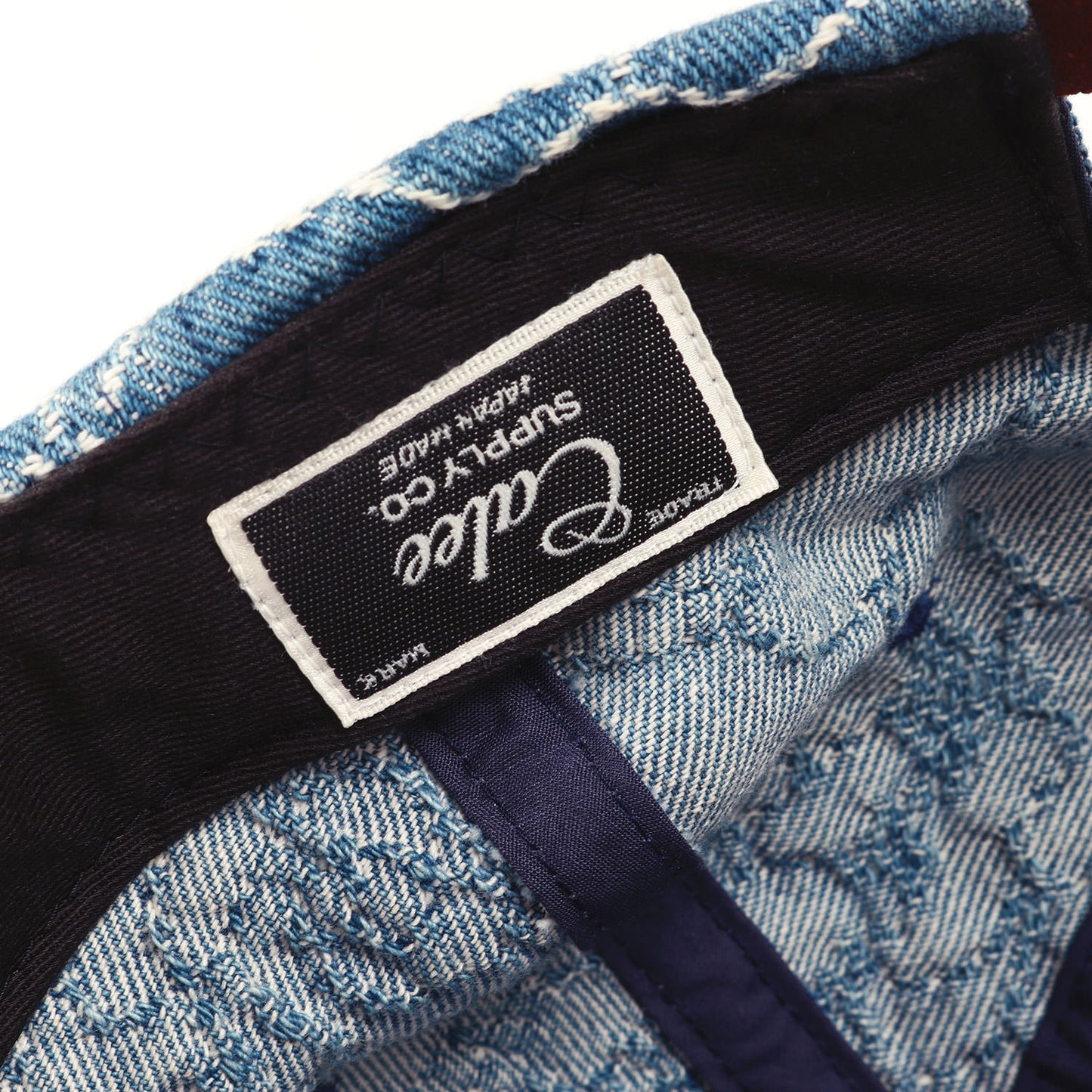 21SS ローズ柄 ジャガード デニム 6パネルキャップ(Rose pattern Jacquard denim cap)
