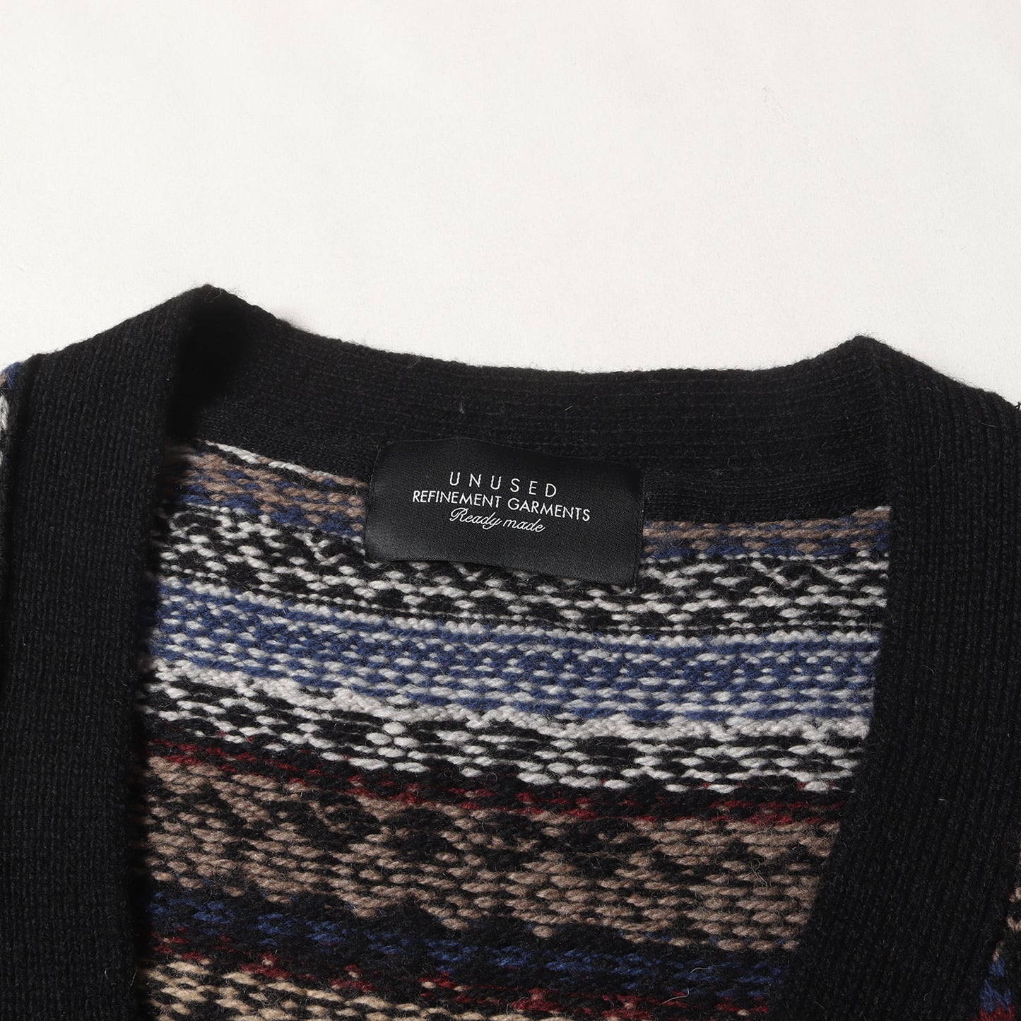 22AW フェアアイル ウールニット カーディガン(fair Isle knit cardigan)