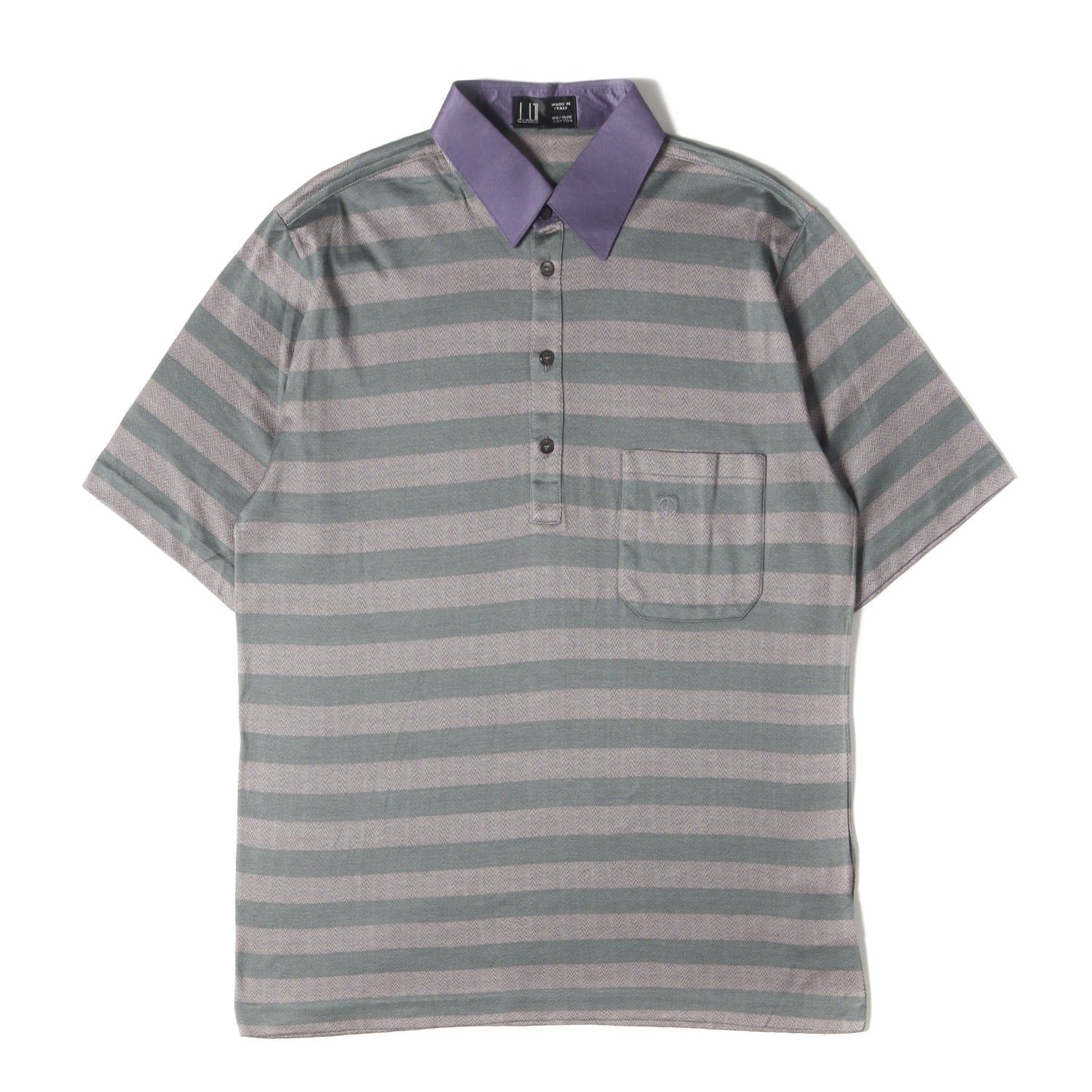 dunhill/ダンヒル ライトブルー チェックポロシャツ dunhill/ダンヒル ライトブルー チェックポロシャツ メンズ