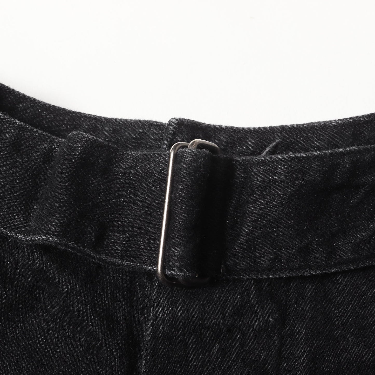 23SS ベルテッド ワイド テーパード デニムパンツ