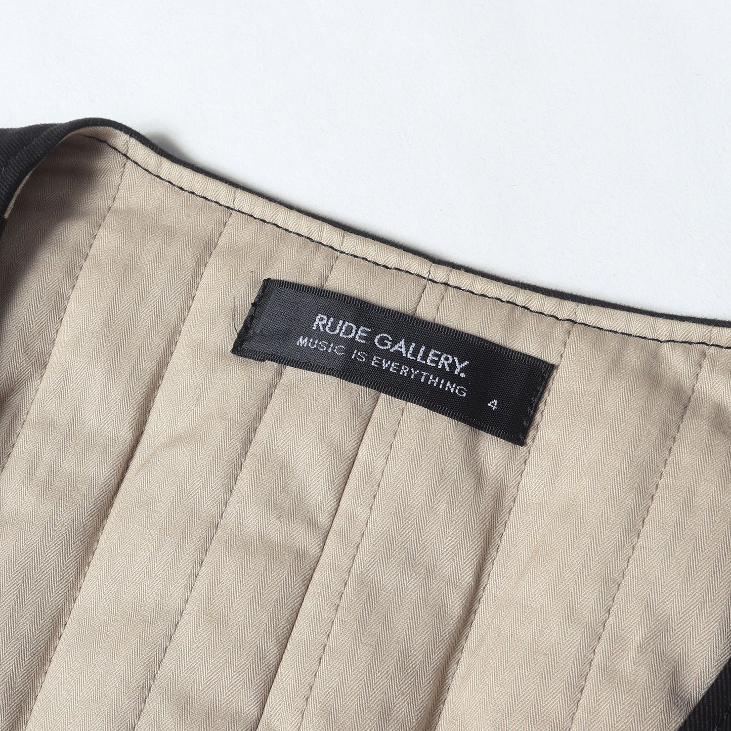 コットン/カシミヤ ツイル 中綿ベスト