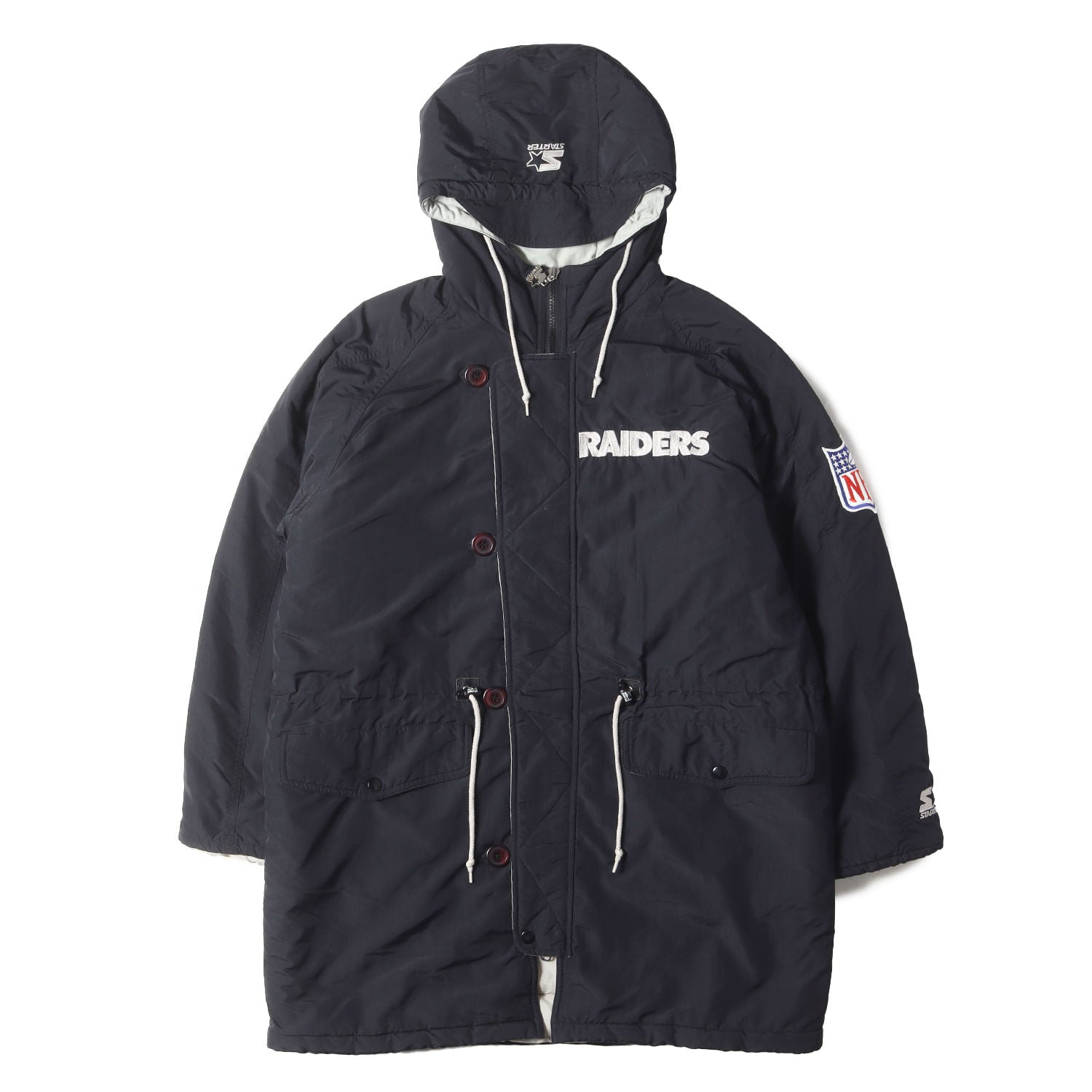 90s NFL ロサンゼルス・レイダース ベンチコート - ブランド古着の通販