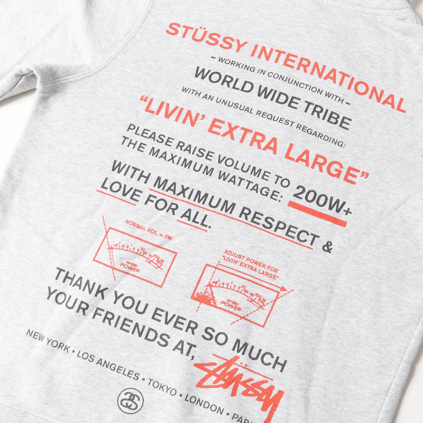 グラフィックプリント スウェットパーカー