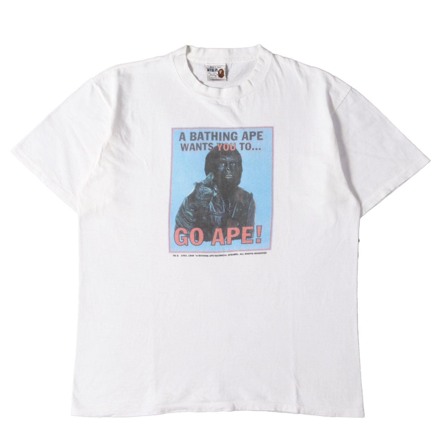 A BATHING APE (ア ベイシング エイプ) 90s 初期 吹き出しタグ 猿の