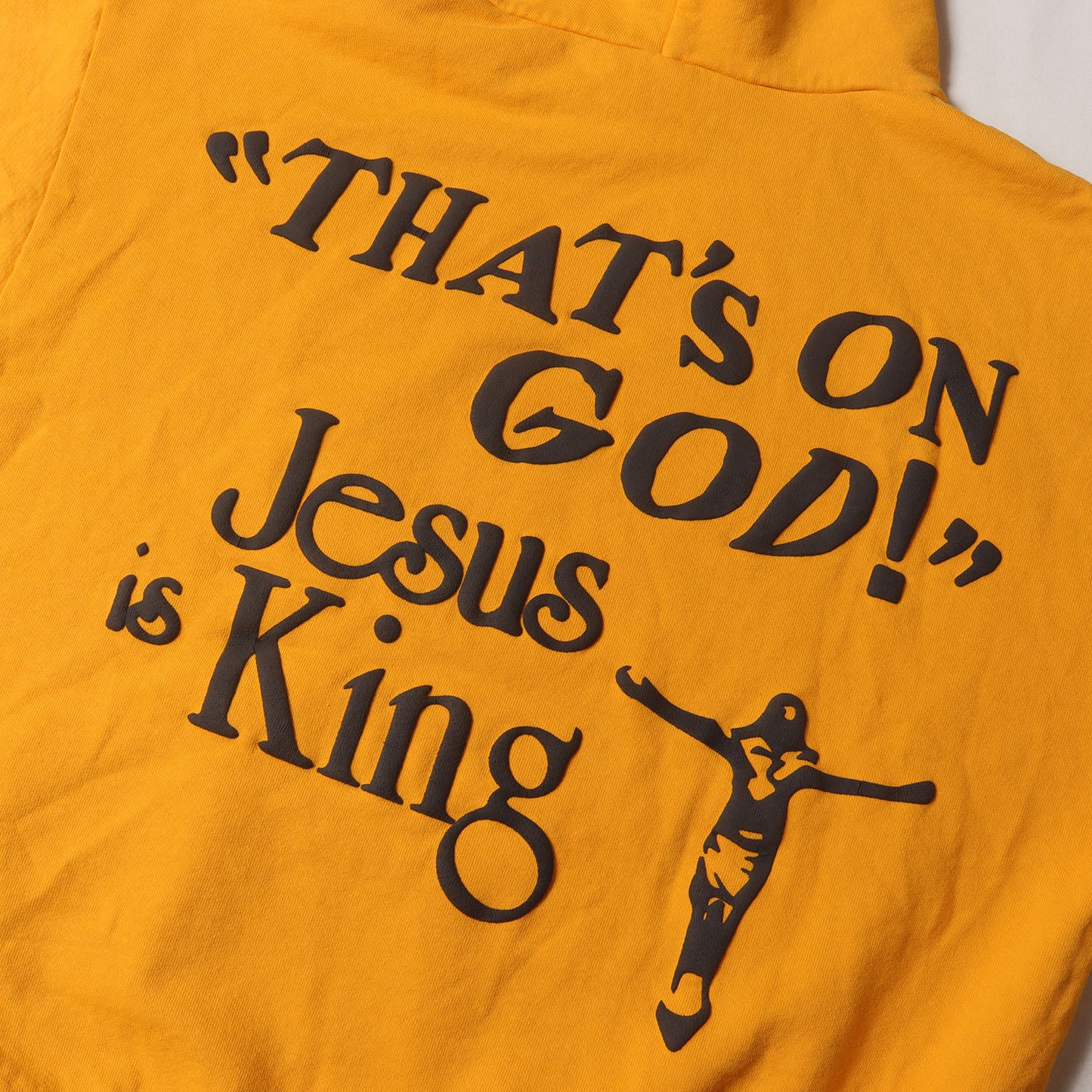 ×Kanye West Trust God Sunday Service 発泡プリント オーバーサイズ スウェットパーカー