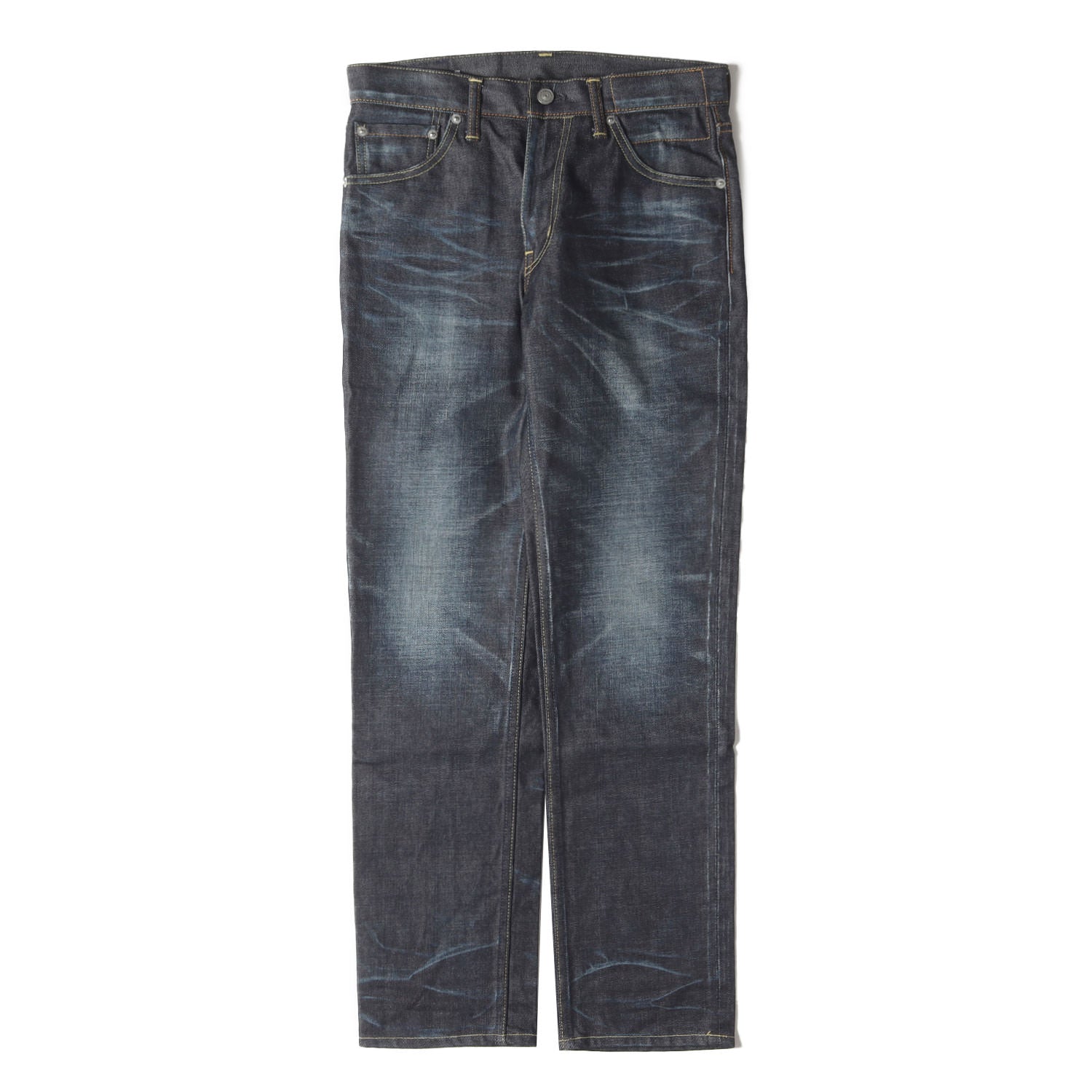 ヴィンテージ加工 リジッド デニムパンツ(SOCIAL SCULPTURE DENIM 03NW 