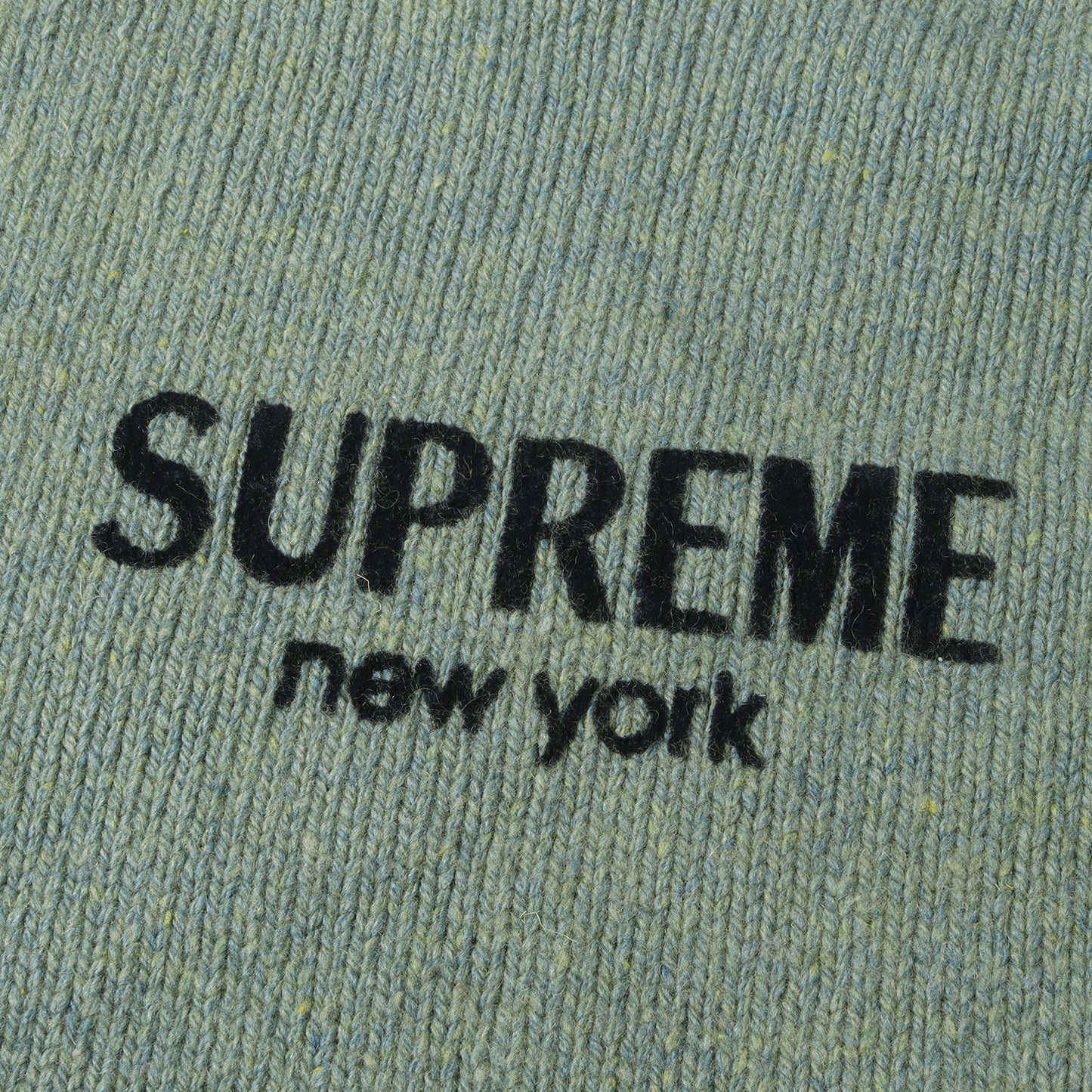 24AW ブランドロゴ ウールニット セーター(Flocked Logo Sweater)