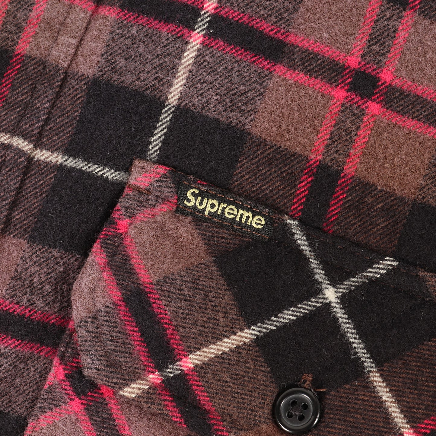 24AW フェード加工 裏地キルティング チェック ネルシャツ(Quilted Plaid Shirt)