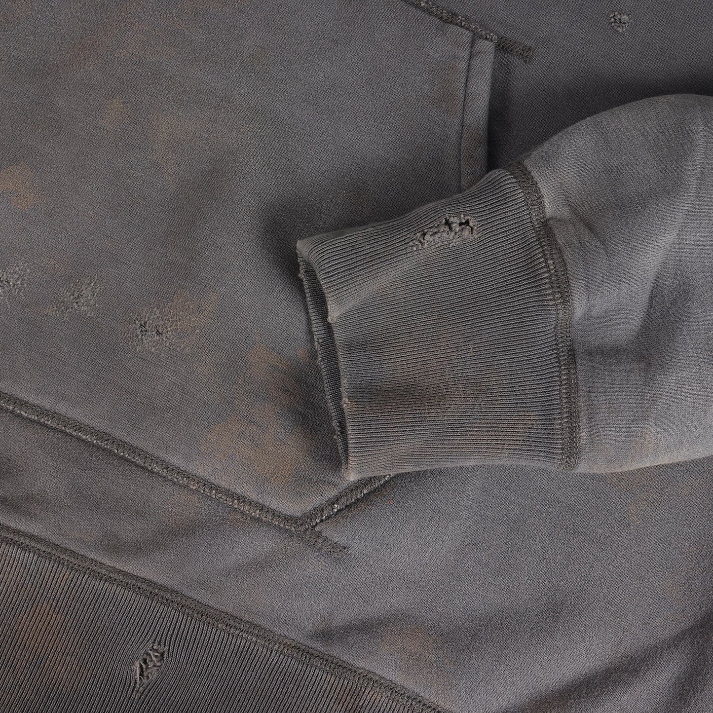 21SS ヴィンテージ加工 アップリケロゴ スウェットパーカー(HOLY RELICS HOODIE)