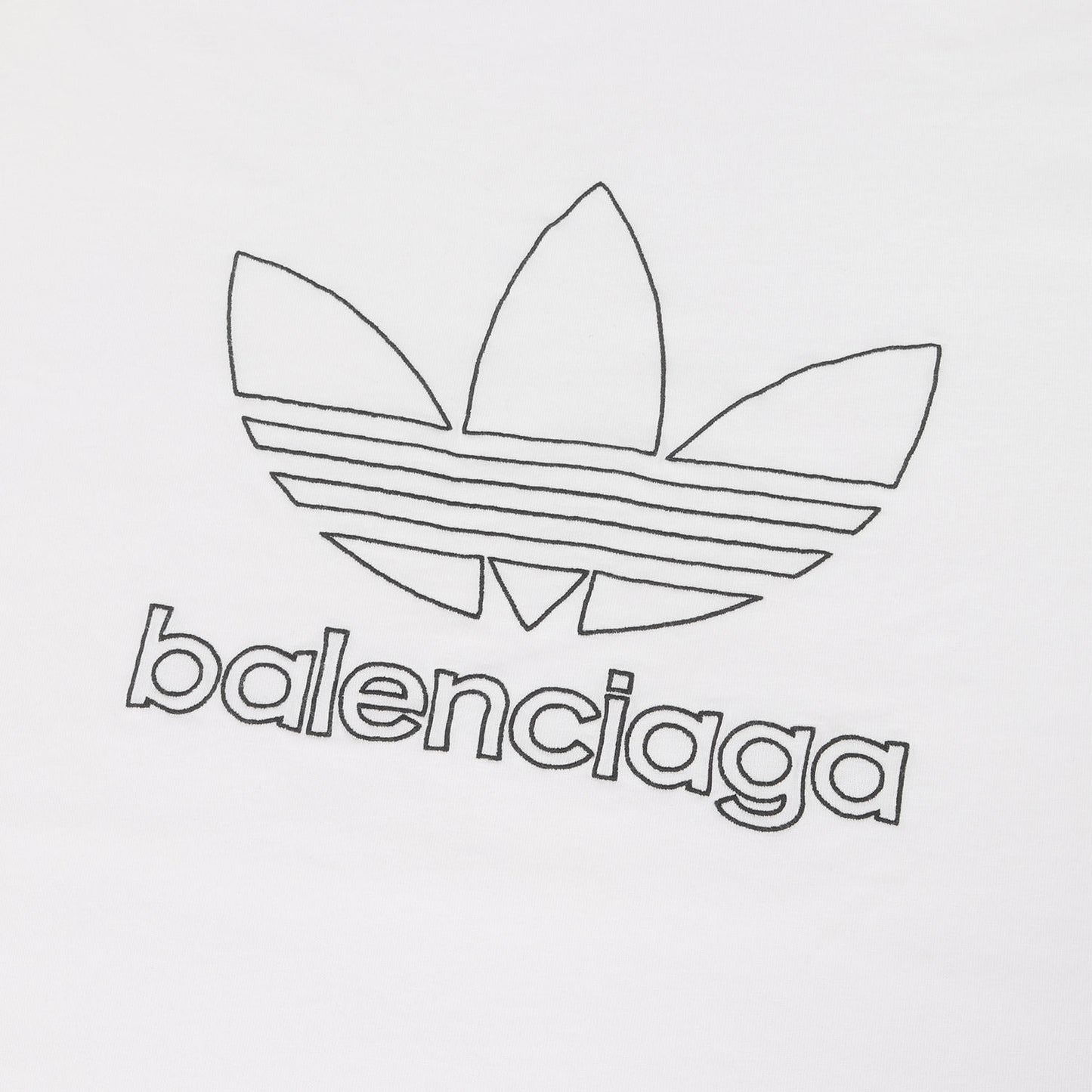 ×adidas トレフォイルロゴ刺繍 オーバーサイズ Tシャツ