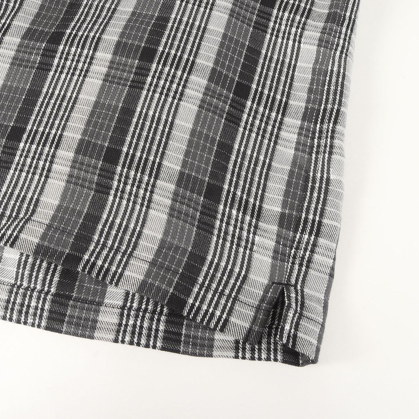 23SS ラメチェック 半袖 ネルシャツ(Metallic Plaid S/S Shirt)