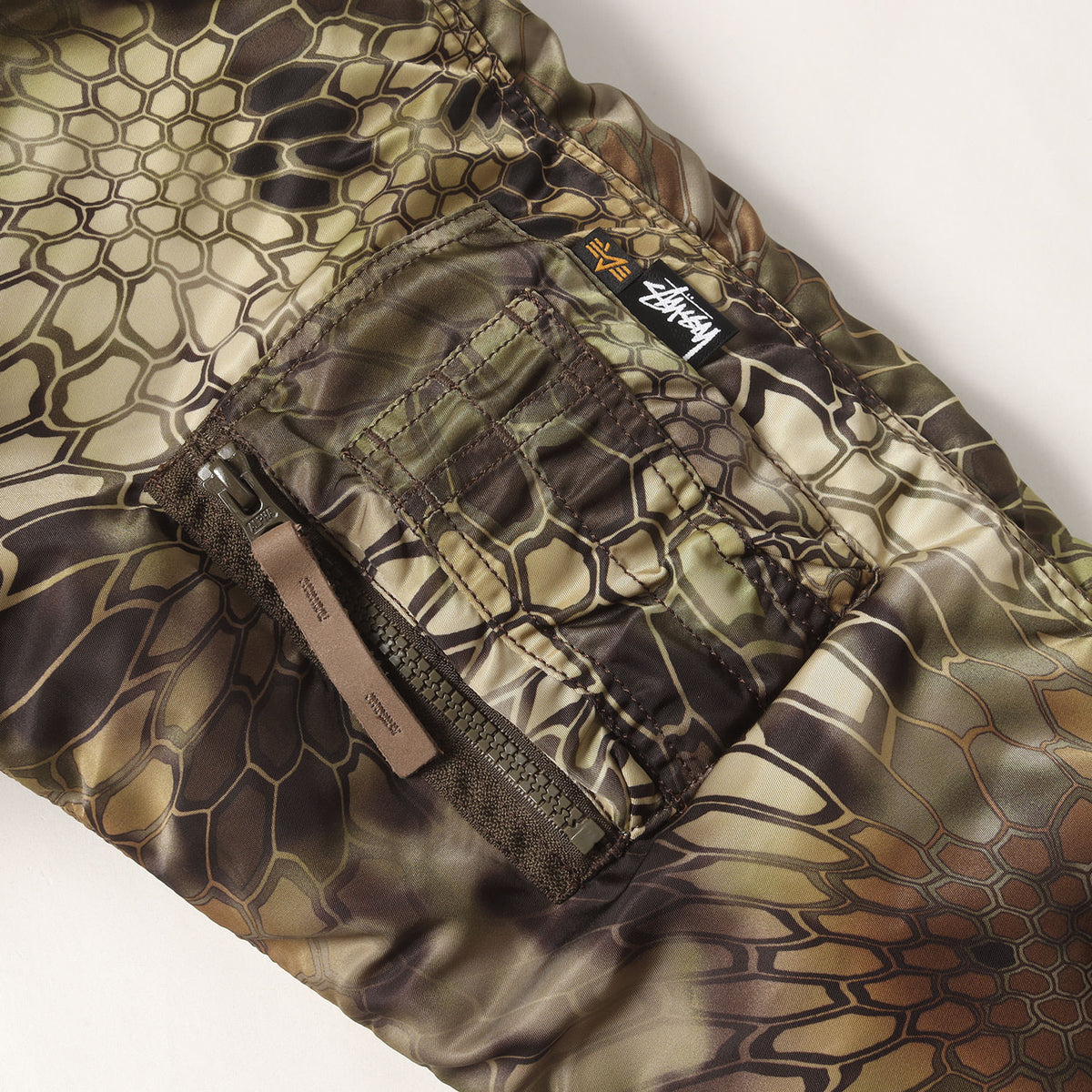 23AW ×ALPHA N-2B 裏ボア フライトジャケット(Kryptek N-2B Short Waist Parka)