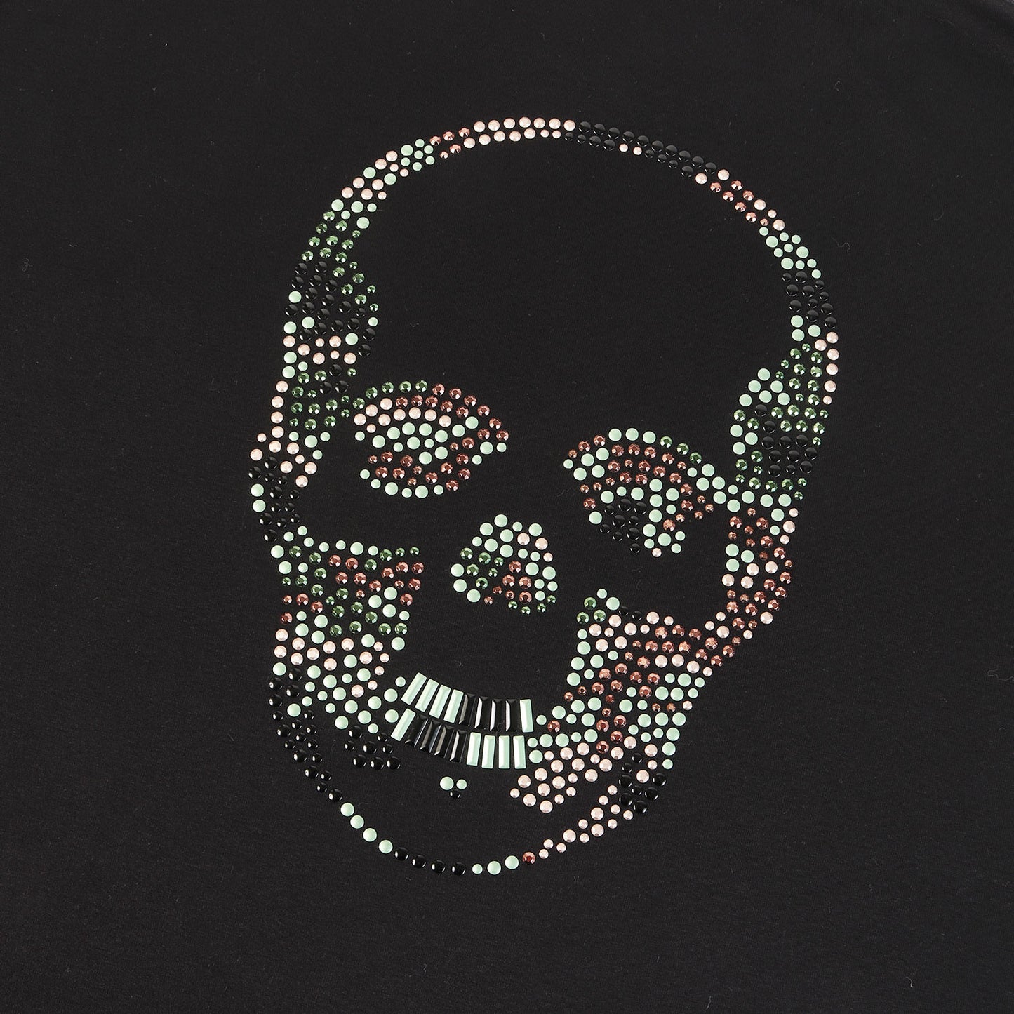 ラインストーン スカル ヘビー Tシャツ