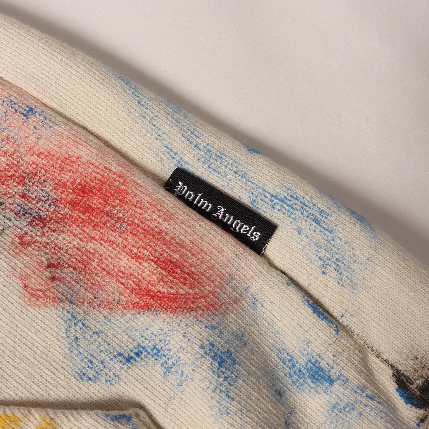 22SS ペイント加工 カレッジロゴ スウェットパーカー(Painted College Hoodie)