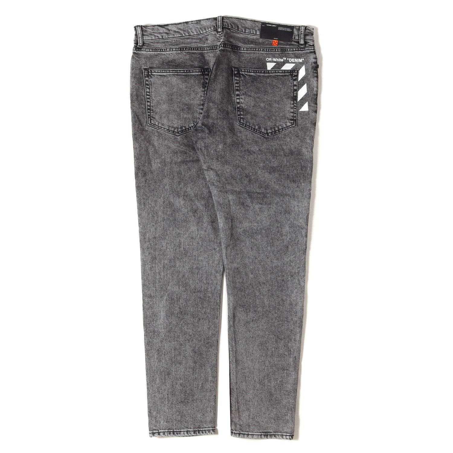 OFF-WHITE (オフホワイト) 20AW ブリーチ加工 ストレッチ スキニー 