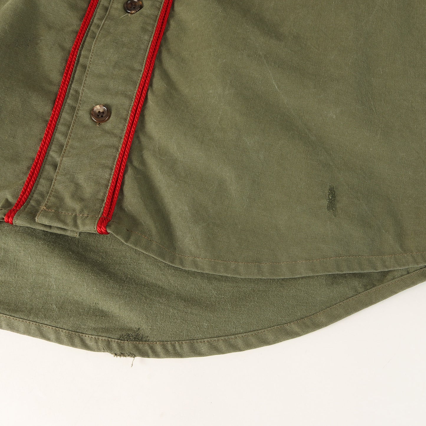 USヴィンテージ テントクロス ベースボールシャツ(BASEBALL SHIRT)