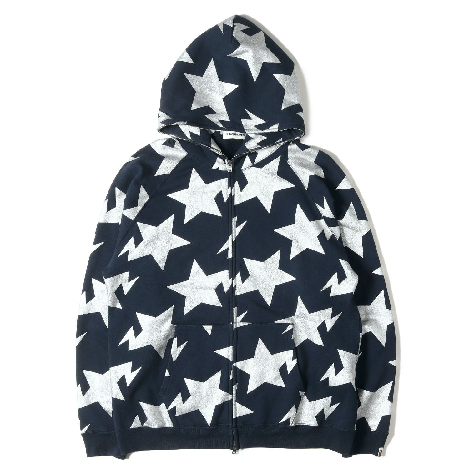 エイプ パーカー黒 A BATHING APE ア ベイシング エイプ 00s STA総柄 
